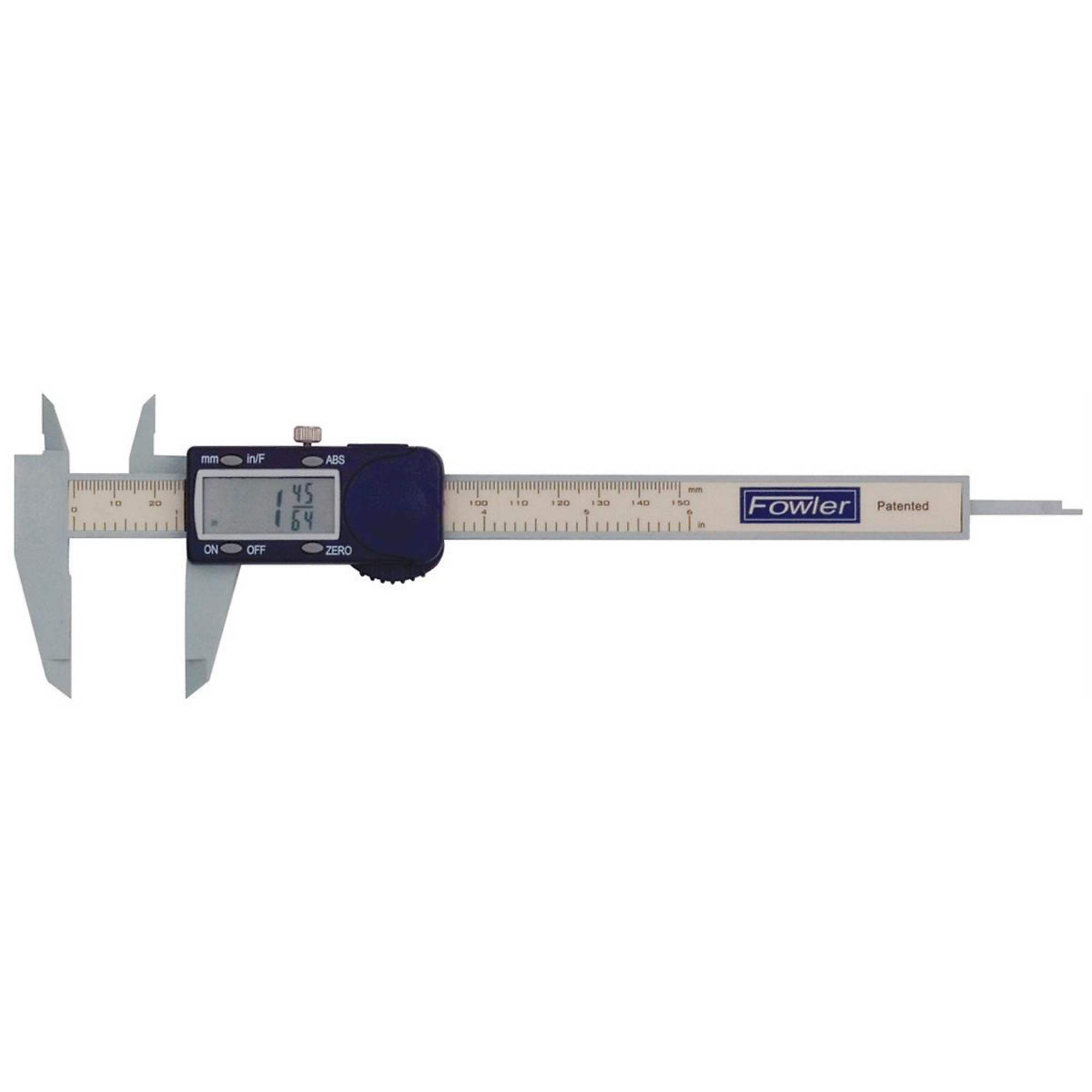 Fowler Poly-Cal Electronic Caliper — 6in./150mm, Polycarbonate Frame, Large Display, Model# FOW74-101-175