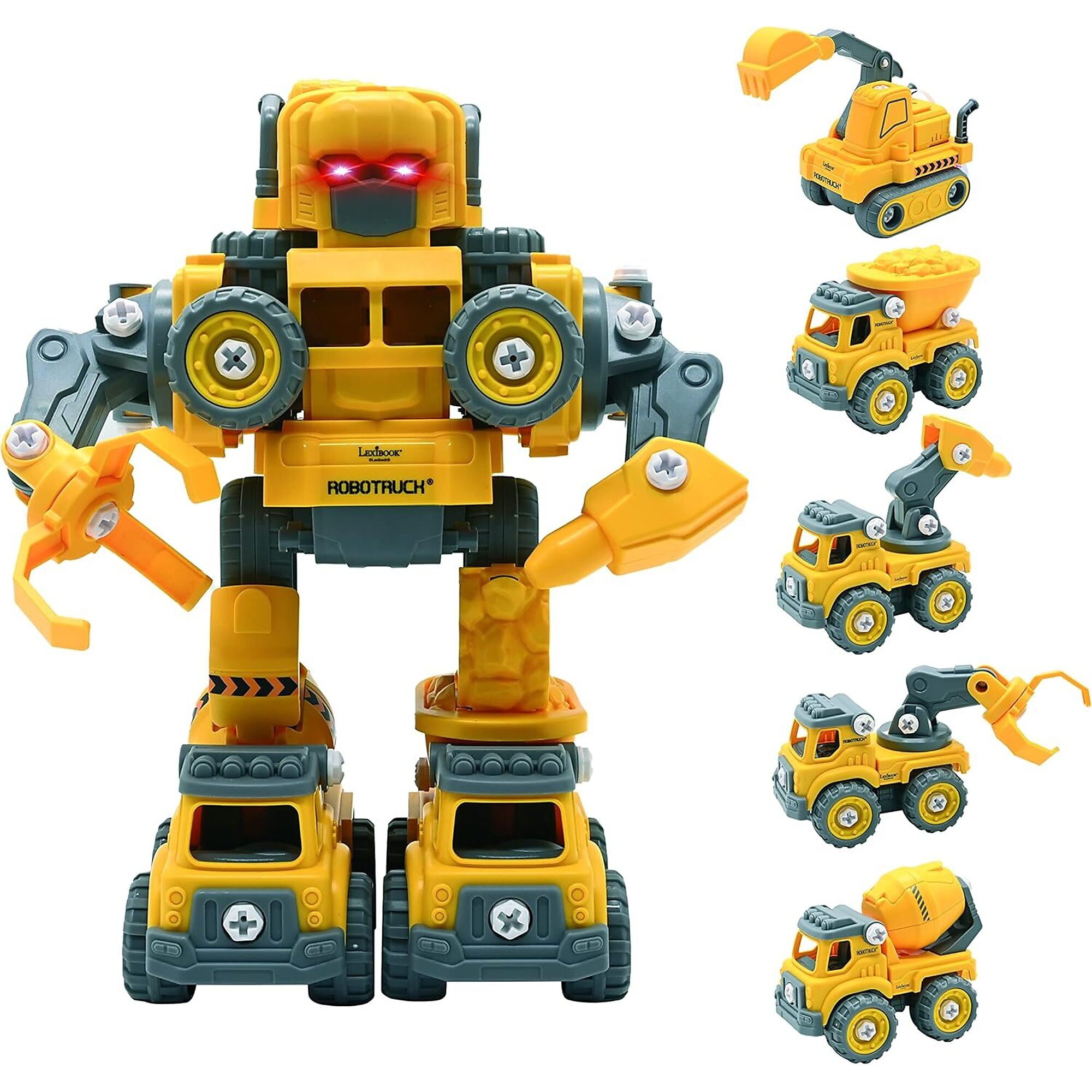 Lexibook Robotruck 5-in-1 Build-Your-Own Robot Kit, Model #ROBD10