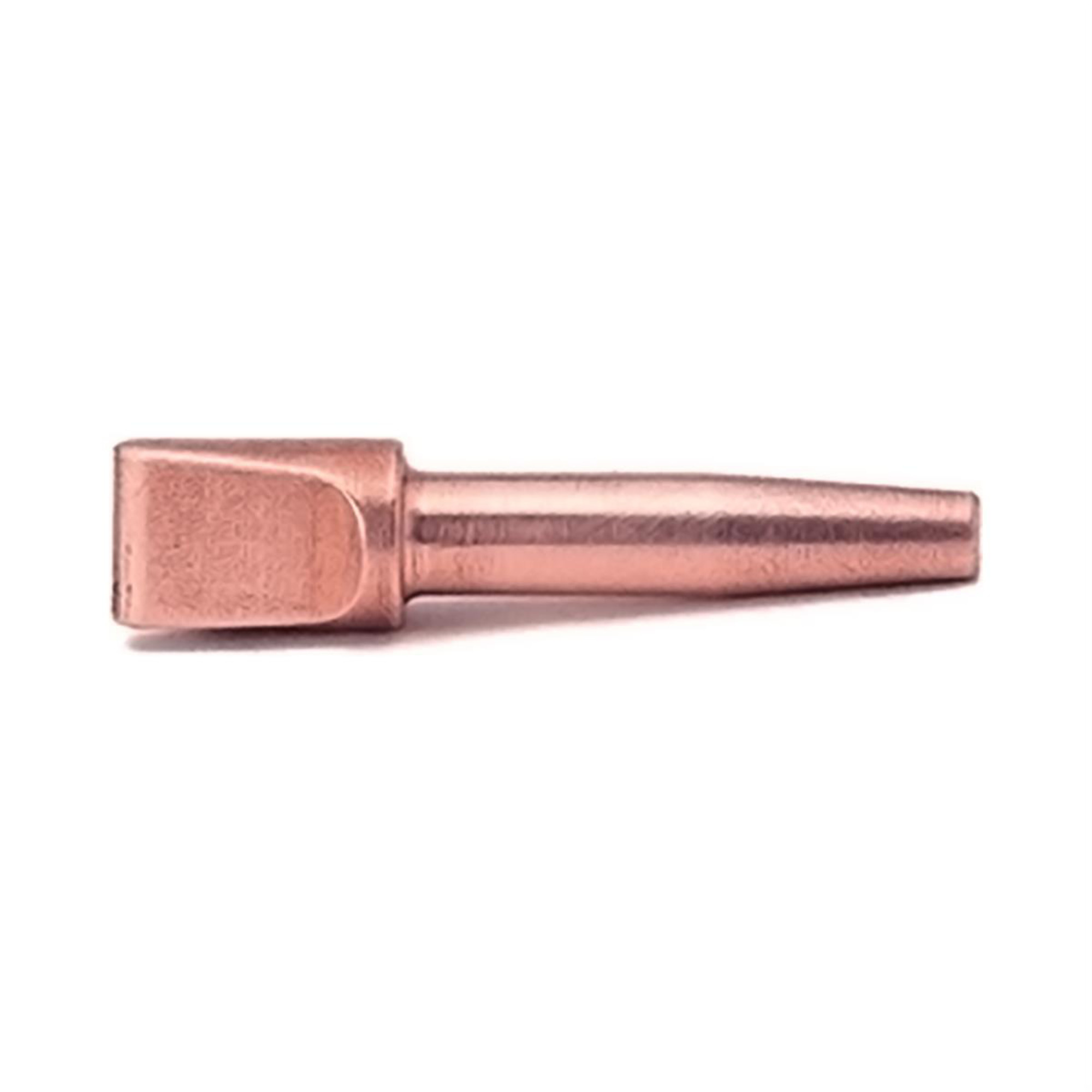 H&S Autoshot Uni-Wire Chisel Tip for Uni-Spotter Stud Gun — Solid Copper, Tapered Shaft, Model# HSA2110
