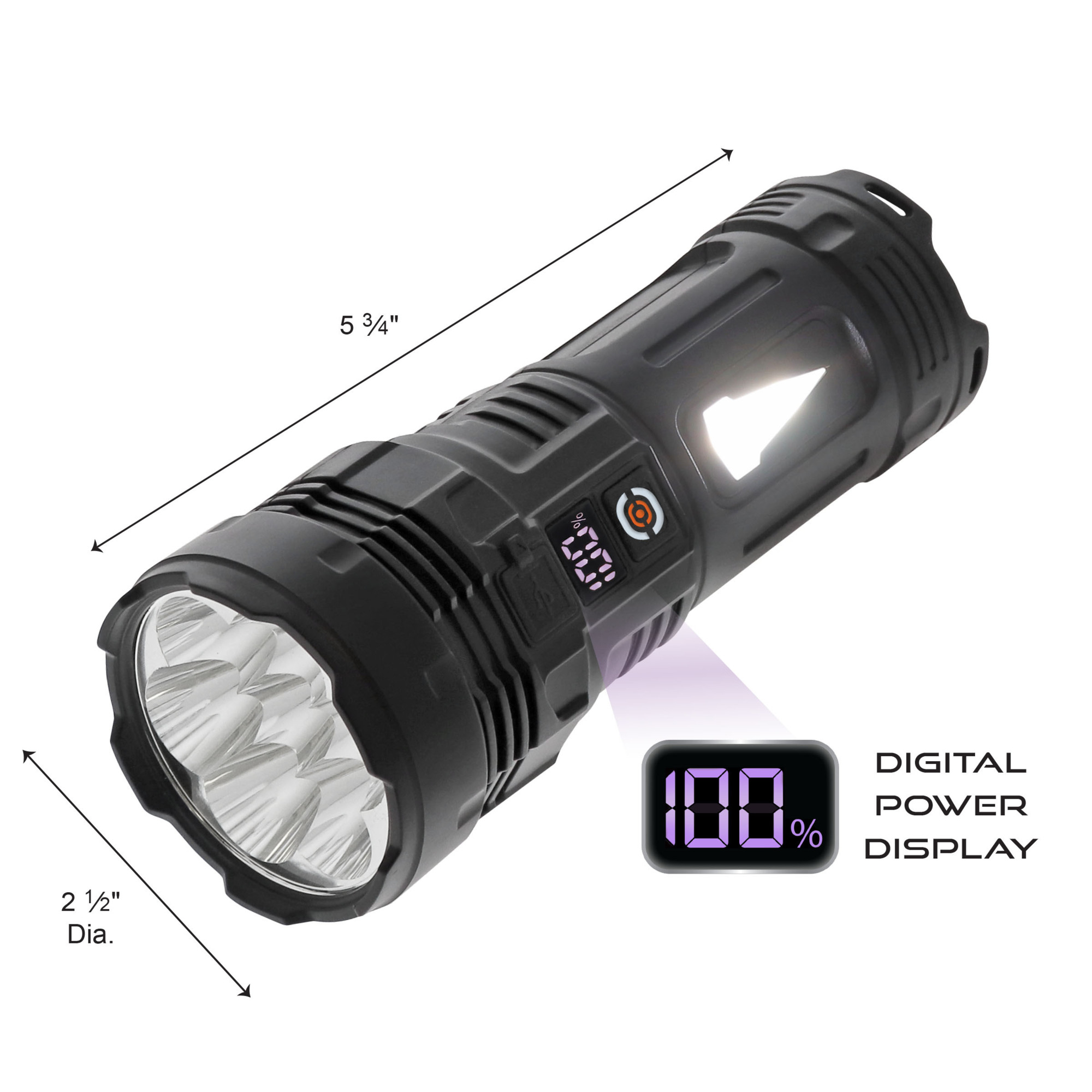 borealis rechargeable flashlight 1050 lumens Fenix LD45R Adjustable Beam At just 5 inch long and 4 oz weight with battery NEBO DaVinci 5000 Lumen Flashlight