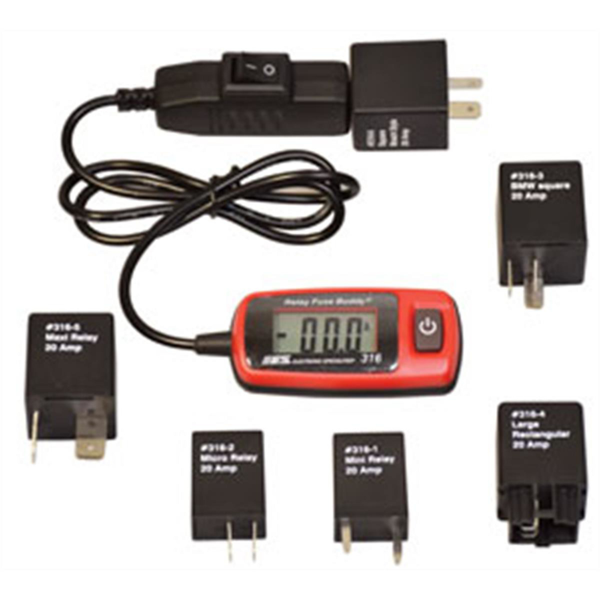 Electronic Specialties Relay Fuse Buddy — 20 Amps Continuous, 30 Amps Momentary, Includes 6 Adapters, Model# ESI316