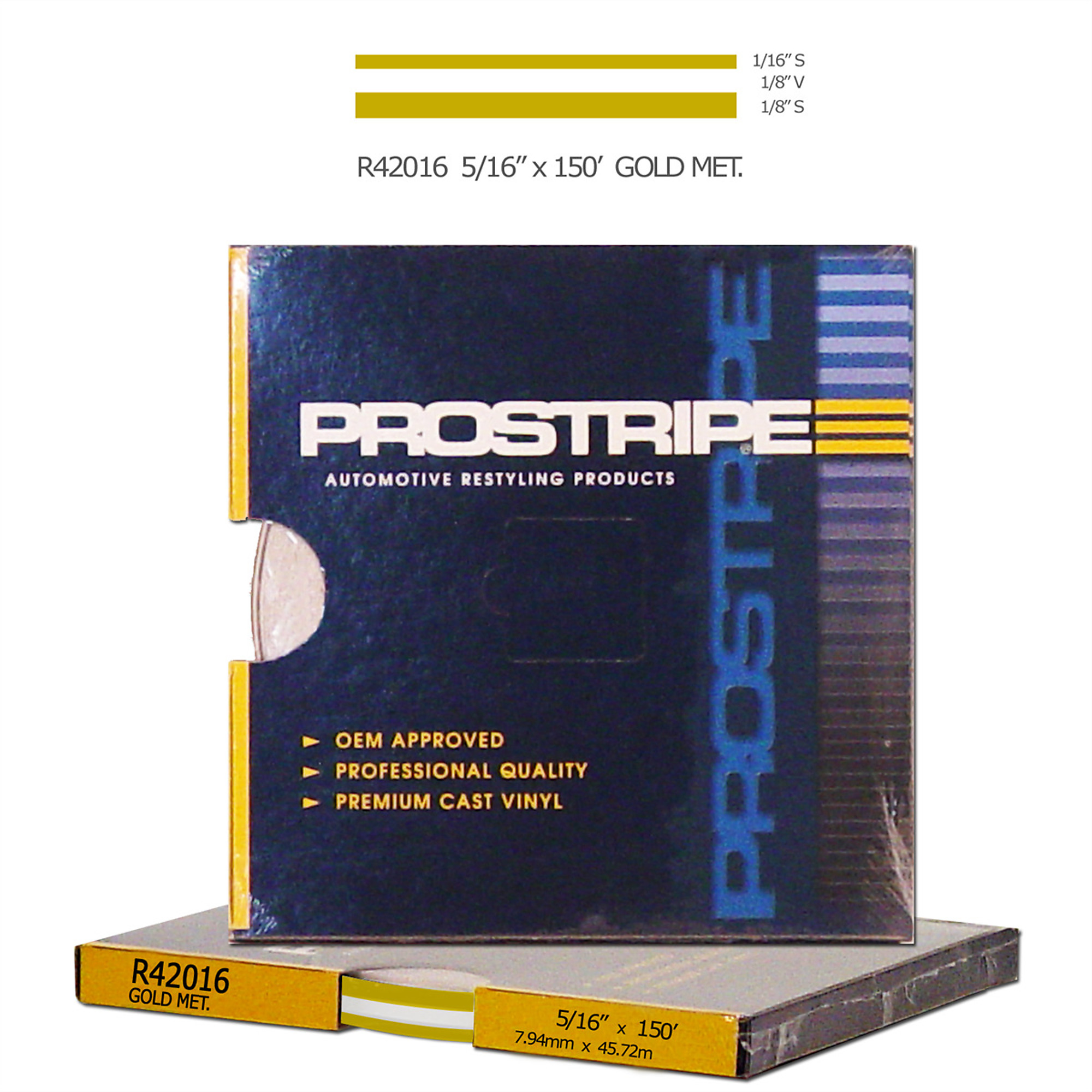 Sharpline Converting Vinyl Tape — 5/16in. x 150ft., Gold Metallic, Outdoor Durable, Model# SHR42016