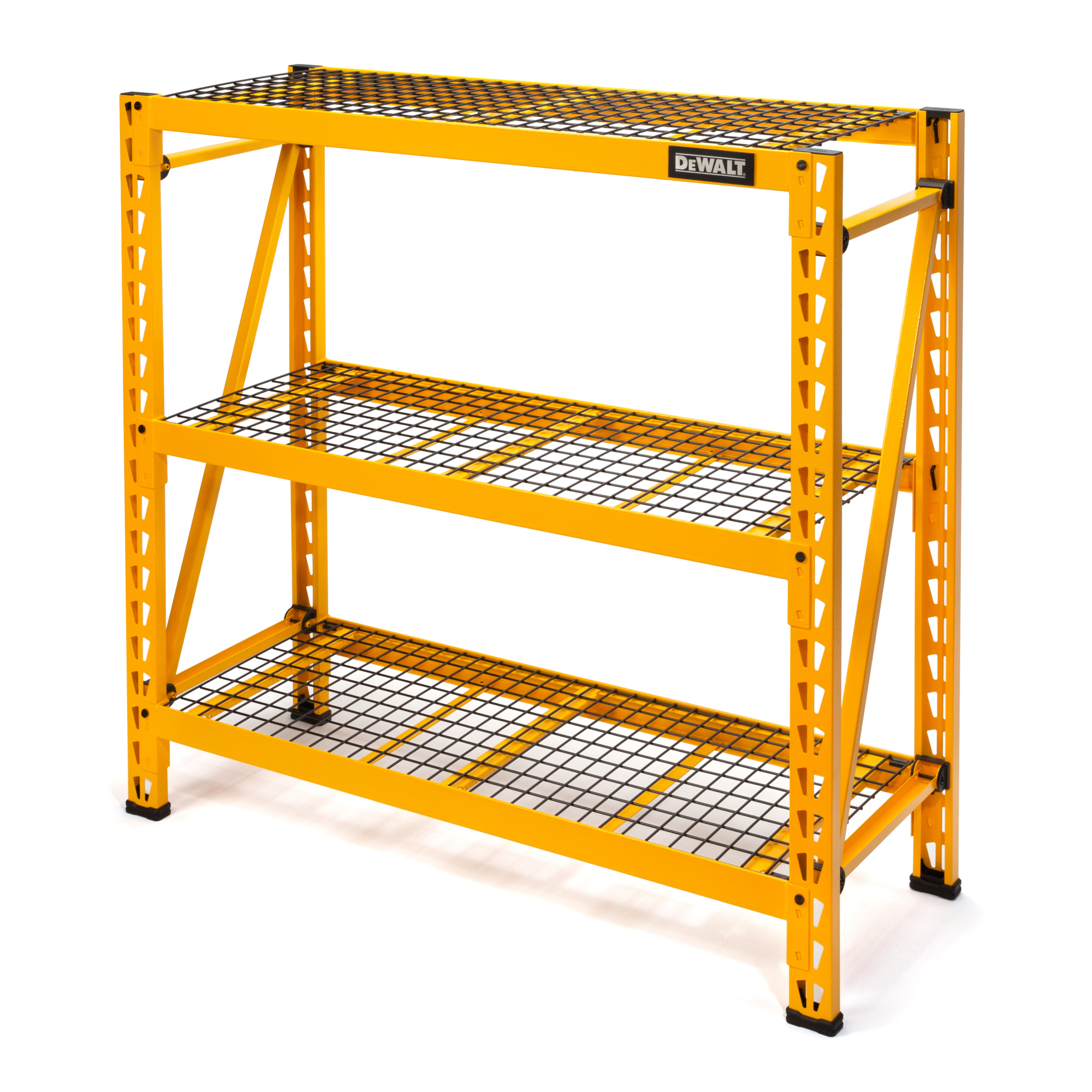 DEWALT 3-Shelf Industrial Storage Rack — 4ft. Tall, Steel Wire Deck, 4500-Lb. Capacity, Model# DXST4500-W