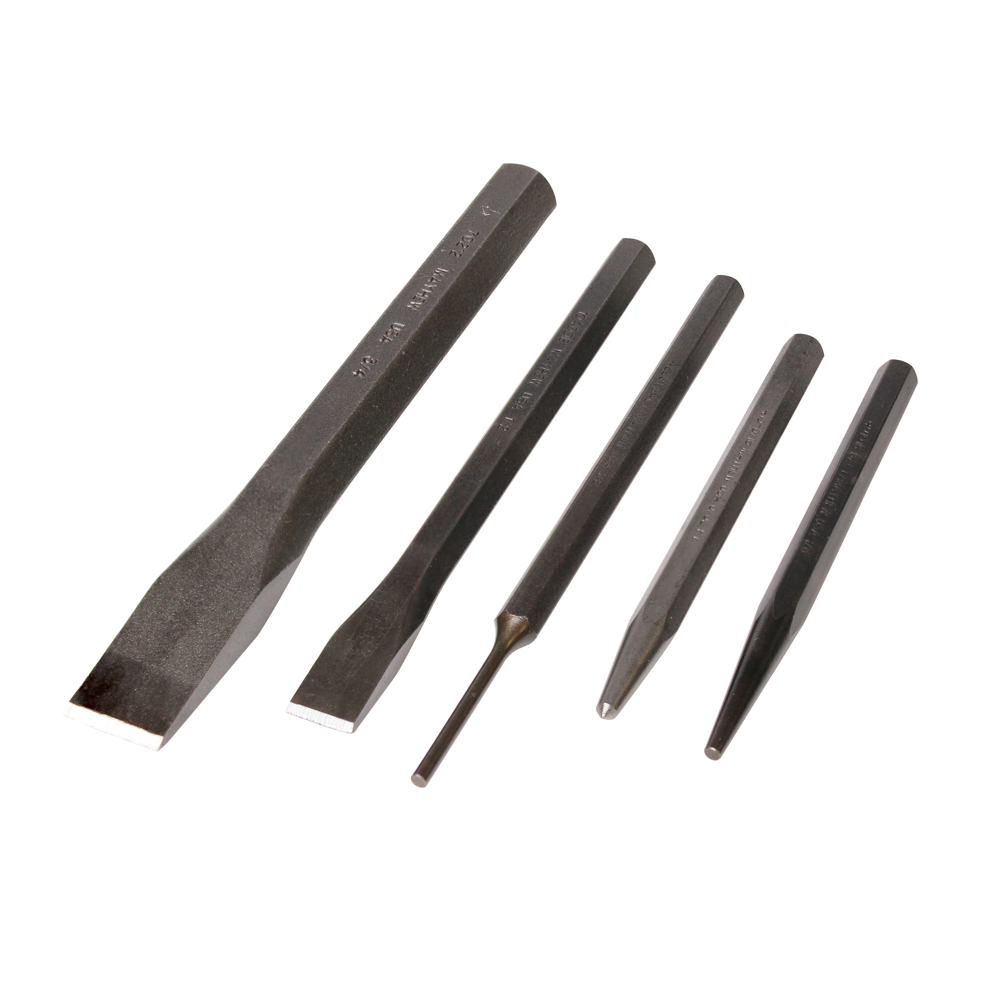 Mayhew Tools 5 PC Punch & Chisel Set 90402, Carded
