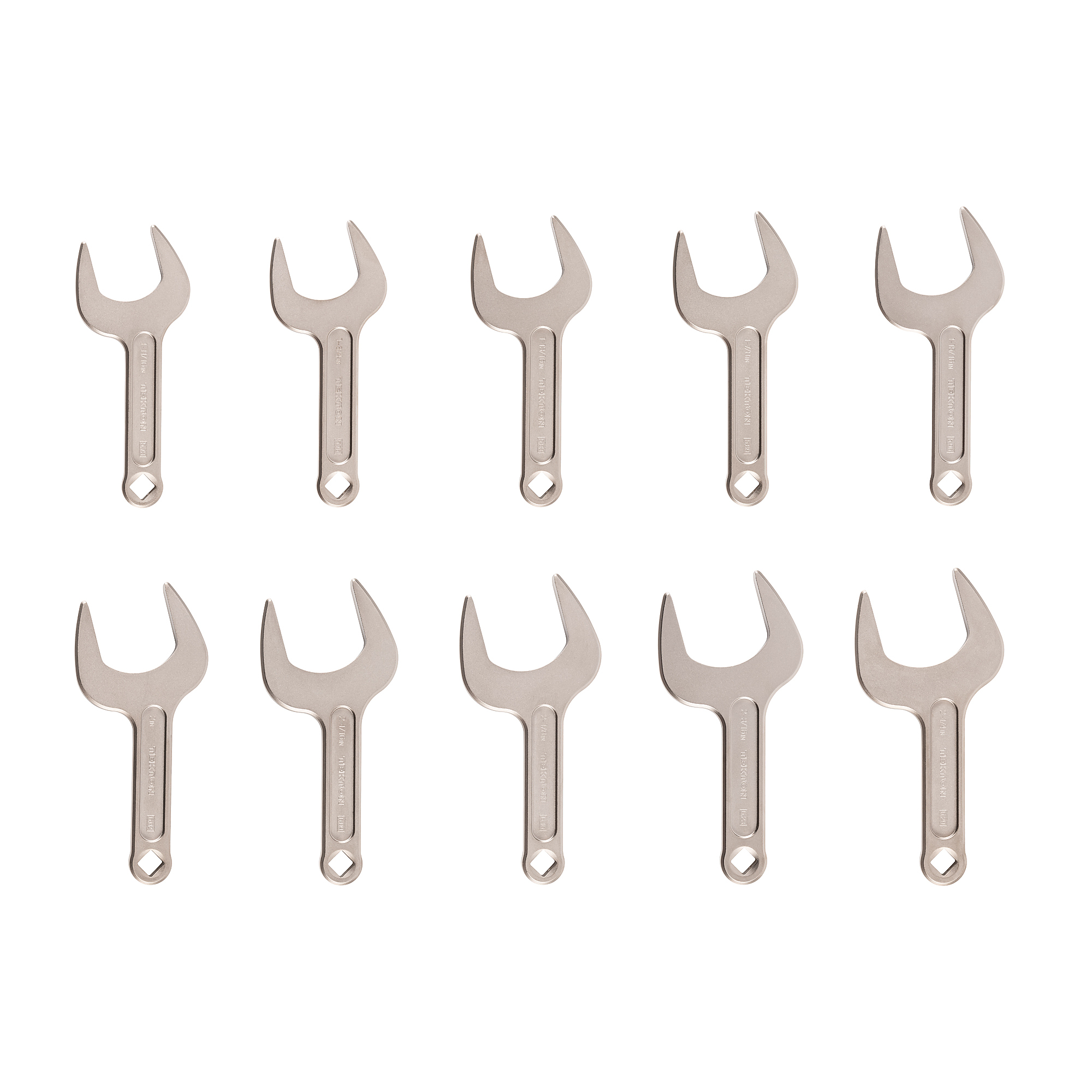 TEKTON Service Wrench Set, 10-Piece (1-11/16 - 2-1/4 in.) | WSE90102