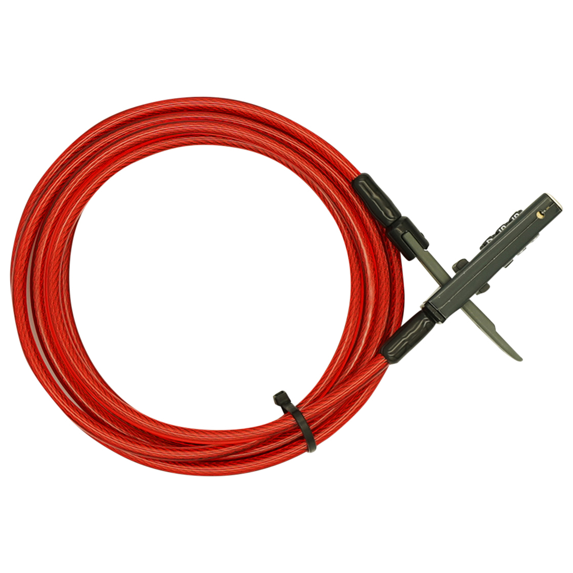 DoubleLock USA Otter Keyless Integrated Lock — 6mm Cable, Weatherproof, Resettable, Model# 834-310A