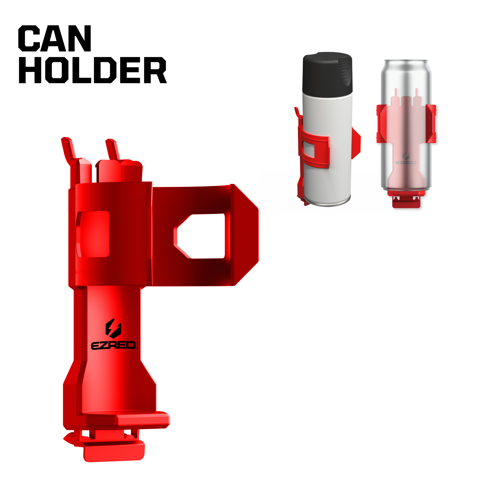 EZRED Peg Board Can Holder keeps spray cans upright & ready