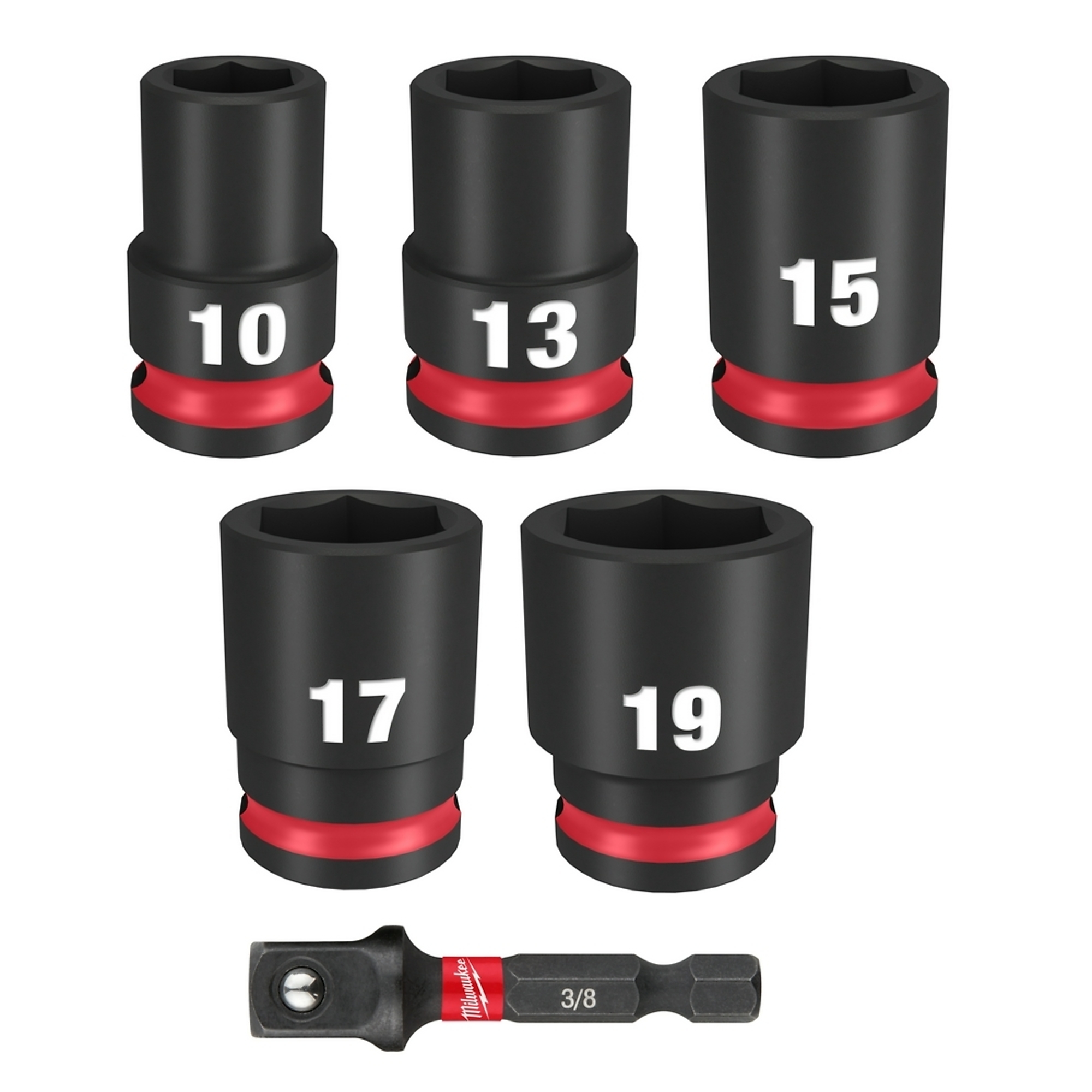 Milwaukee, 6PC SHOCKWAVE™ Impact Duty 3/8" Drive Metric Standard Socket Set, Model# 48-22-7036