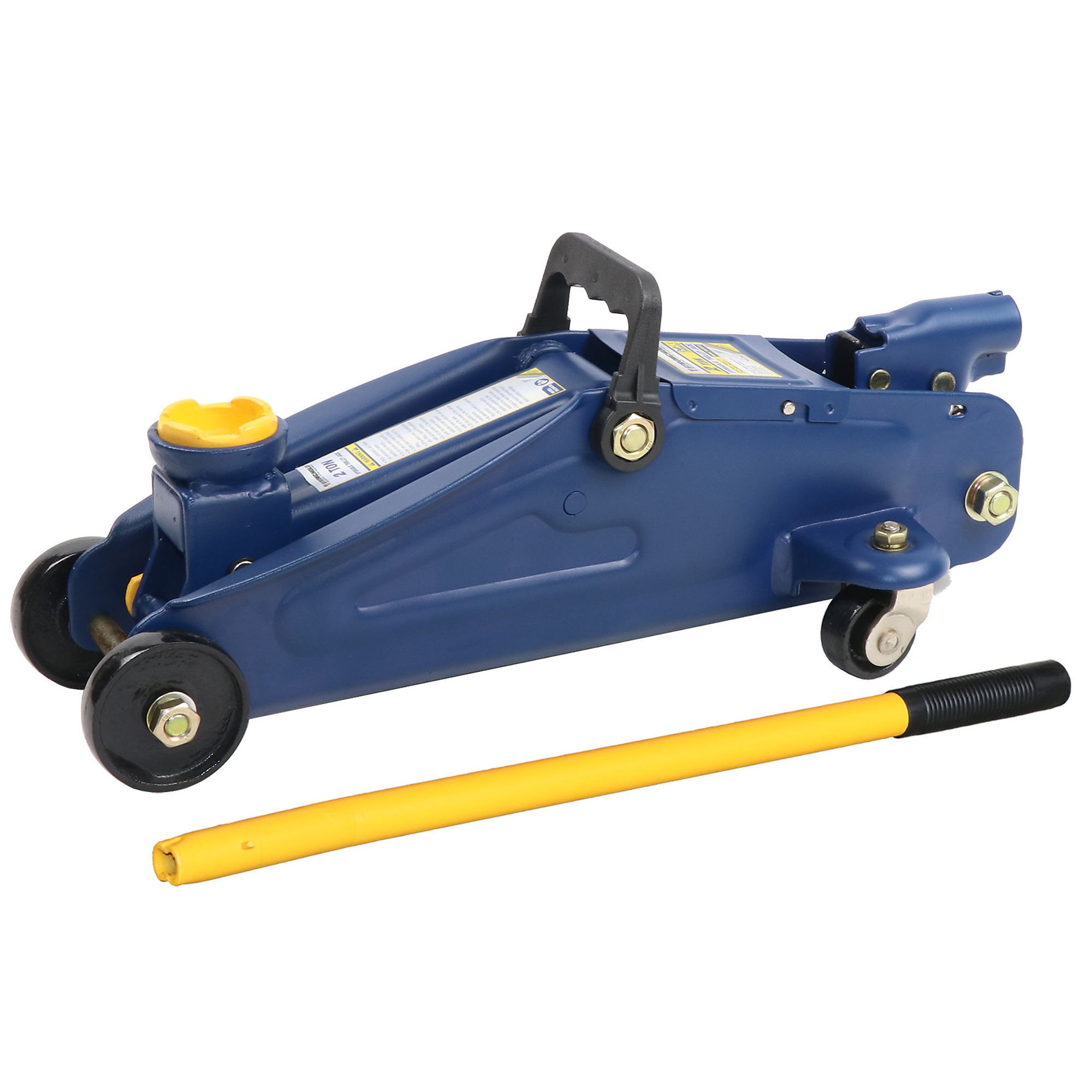 Stronghold Hydraulic Trolley Jack — 2-Ton Capacity, 13in. Max Lift Height, Heavy-Duty Steel, Model# TH22007