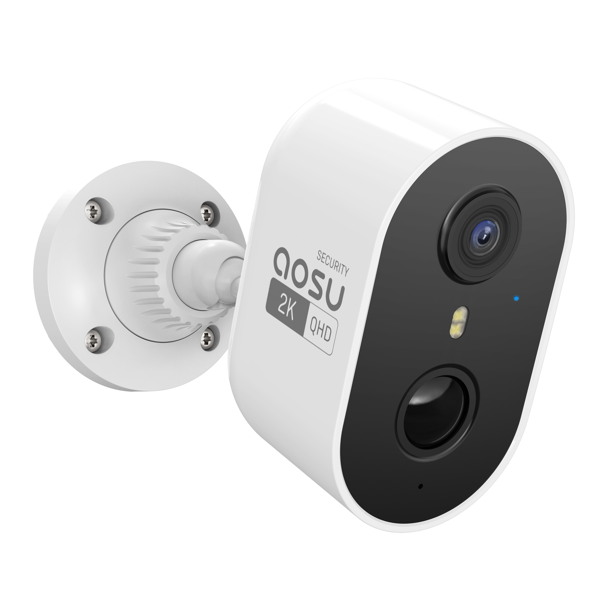 Aosu 2K QHD Wi-Fi Outdoor AI-Smart Security Camera — 3.0 MP, Battery Powered, PIR Motion Detection, 2-Way Audio, Spotlight, Model# C6L2BA11