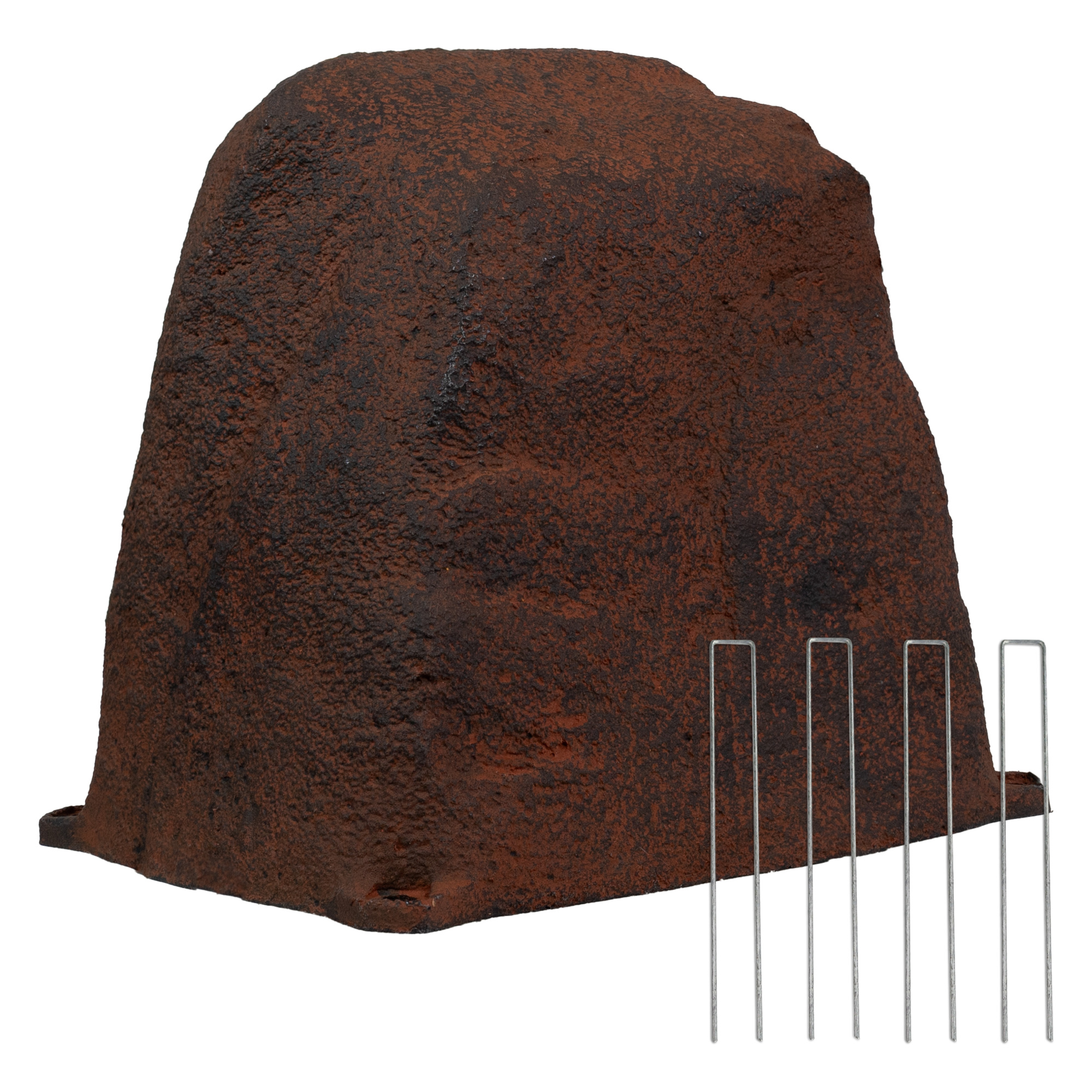 Septic Cover Rocks Sunnydaze Decor Outdoor Polyresin Landscape Rock Septic Cover — Rust ...