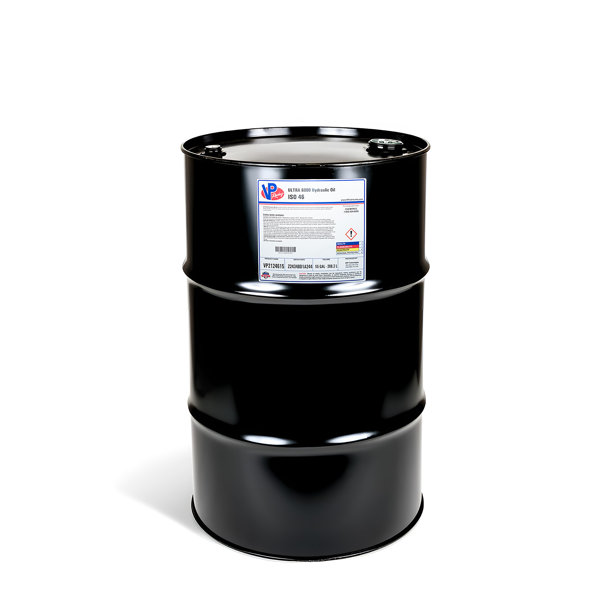 VP Racing Ultra 6000 Hydraulic AW 46 Oil — 55 Gal., Anti-Wear, High Viscosity Index, Model# VP2124615