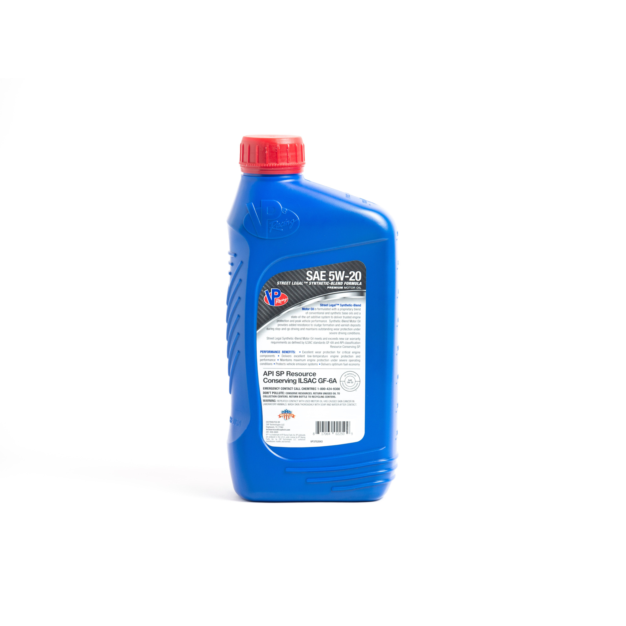 VP Racing Street Legal Synthetic-Blend Motor Oil — 5W-20, 1 Qt