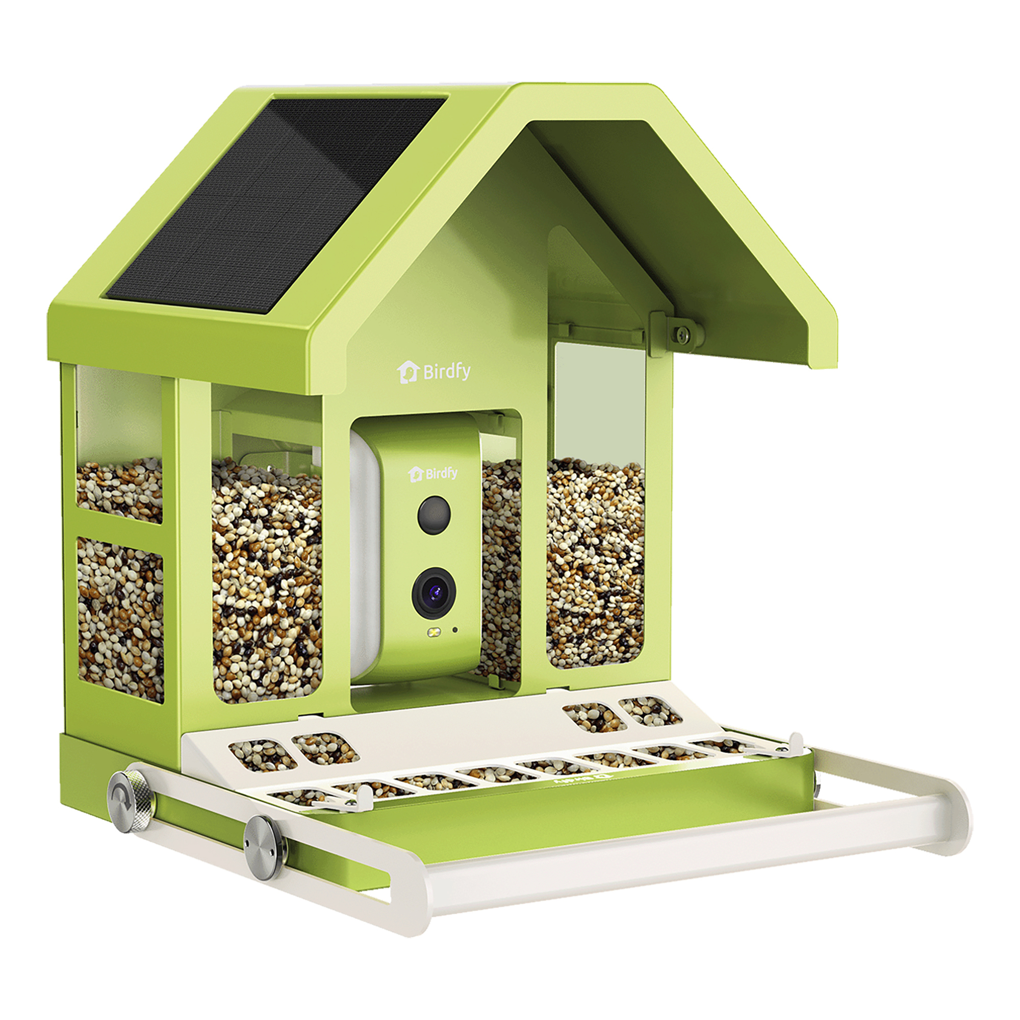 Birdfy Interactive Smart Bird Feeder — Crystal-Clear Vision, Visit Identification, Color Night Vision, Weatherproof, Model# NT-8172-100PRO