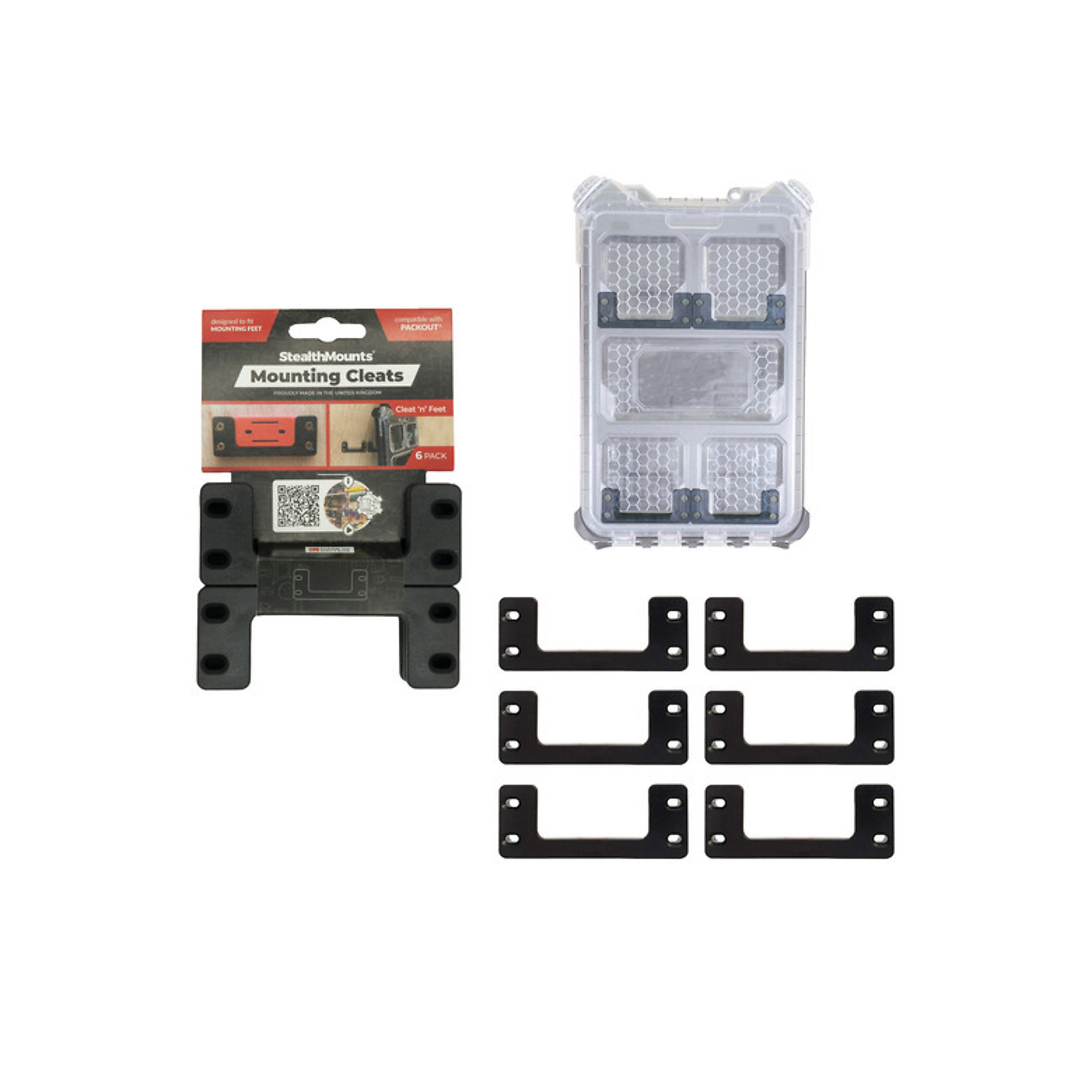 StealthMounts Mounting Cleats compatible with Packout (6 Pack)