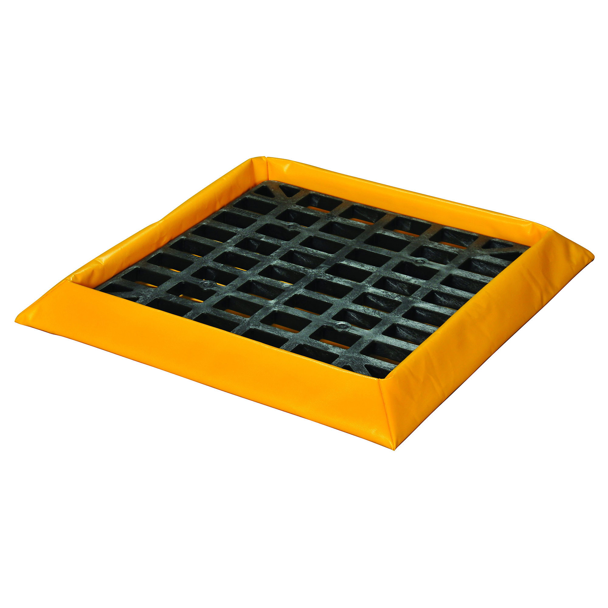 Eagle SpillNEST Drum Spill Containment Berm — 10-Gallon Capacity, With Grate, Yellow, Model# T8101G