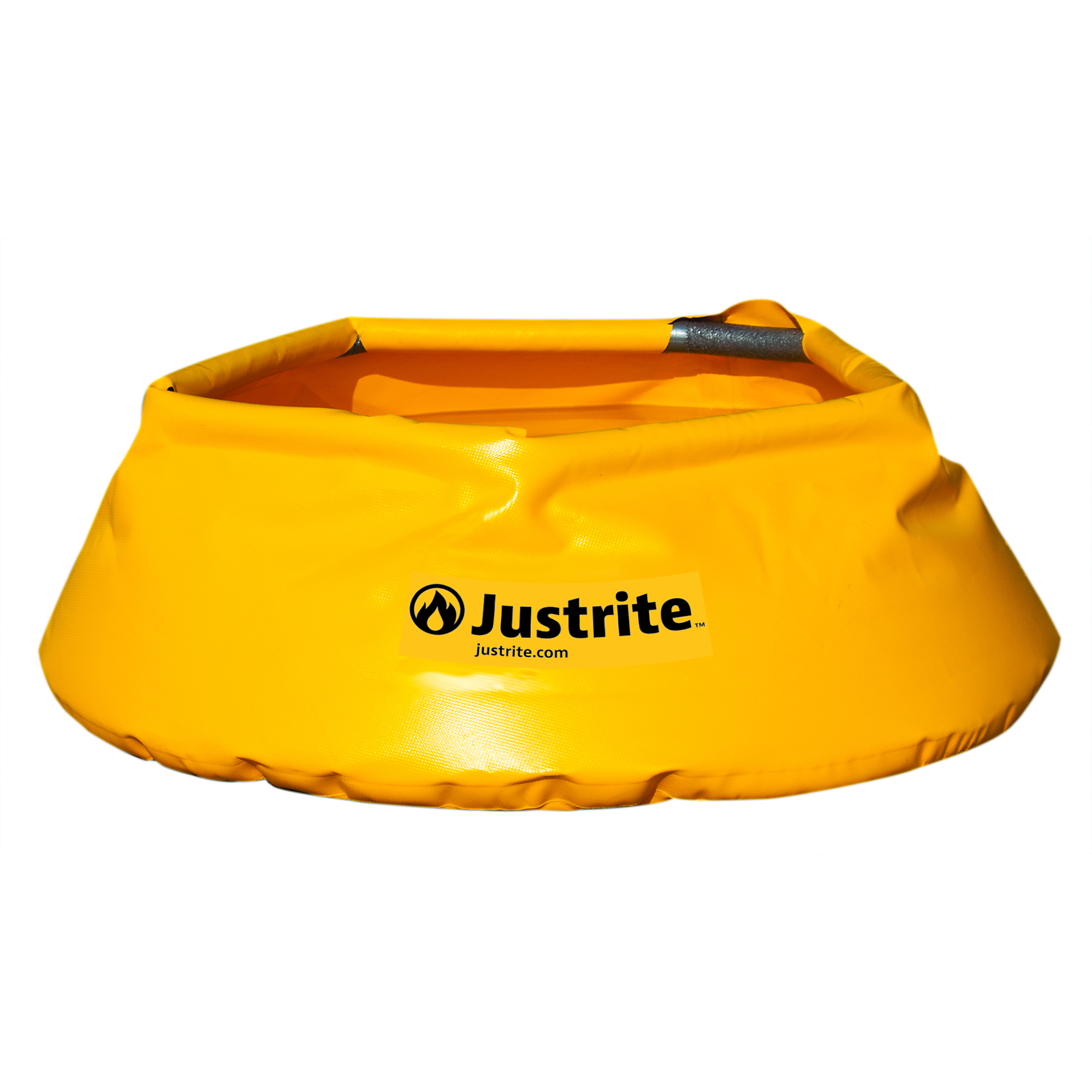 Justrite Pop-Up Pool — 20-Gallon Capacity, 31in. Dia x 11.75in. H, Yellow, Model# 28319