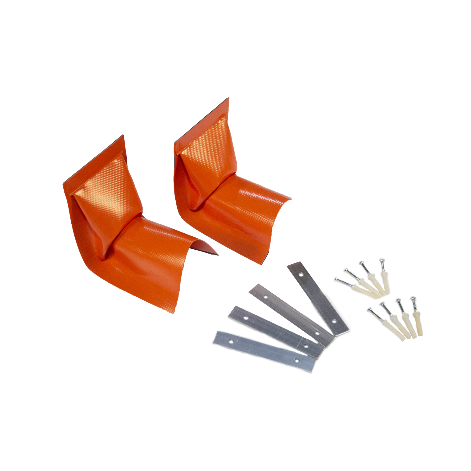 Justrite Make-A-Berm Heavy-Duty Vertical Corner — 1.5in. Height, 2 Pcs, Model# 28497