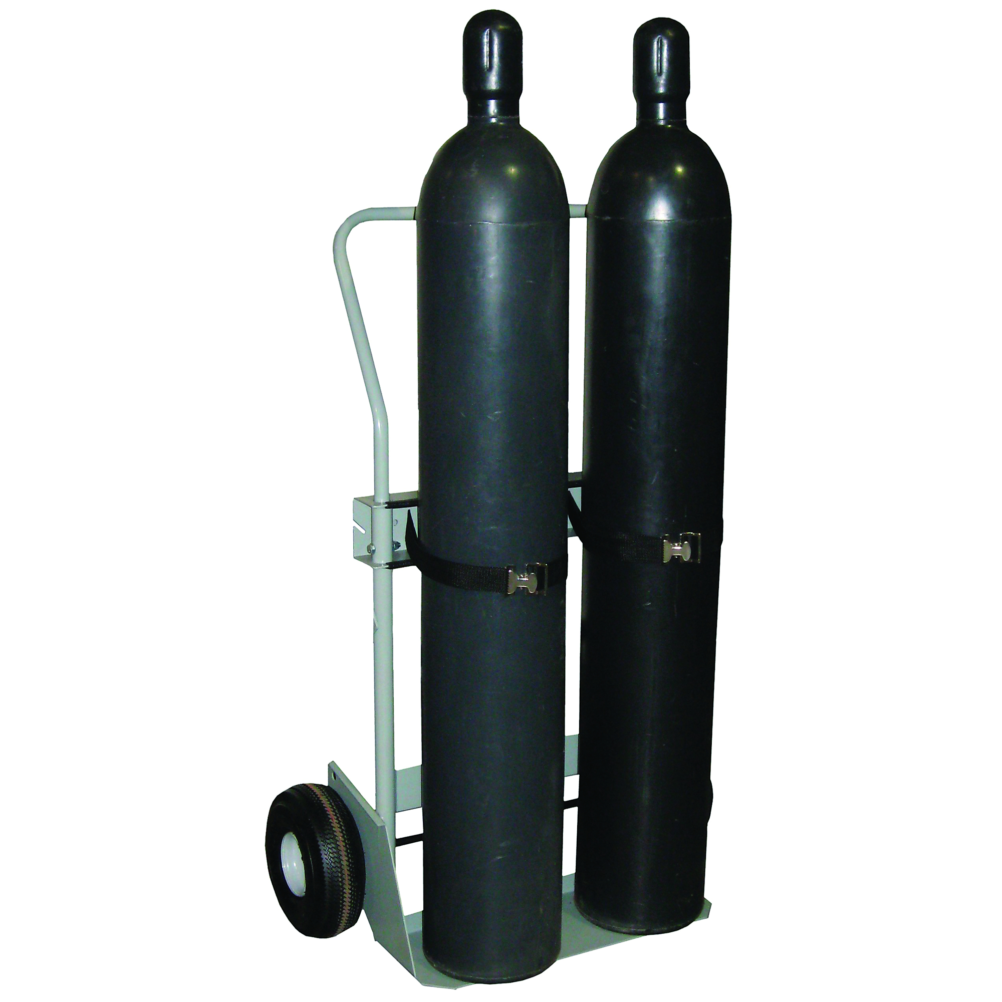 Justrite Double Cylinder Hand Truck — 10.5in. Pneumatic Wheels, Model# 35028