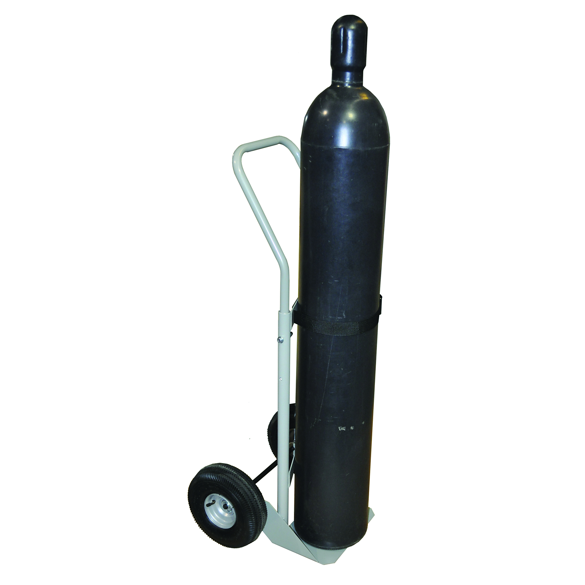 Justrite Single Cylinder Hand Truck — 10.5in. Pneumatic Wheels, Model# 35002