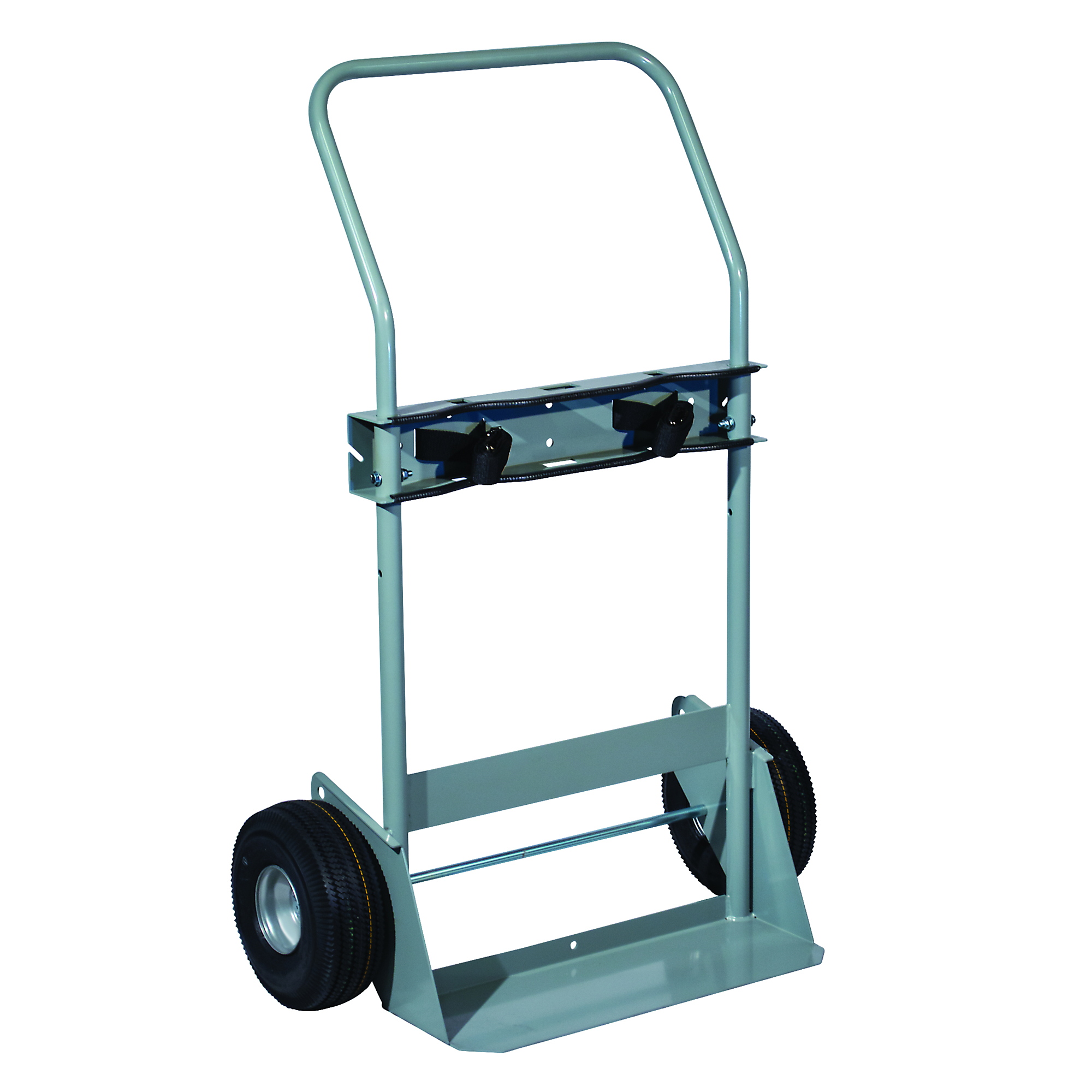 Justrite Double Cylinder Hand Truck — Flat-Free Wheels, Model# 35030
