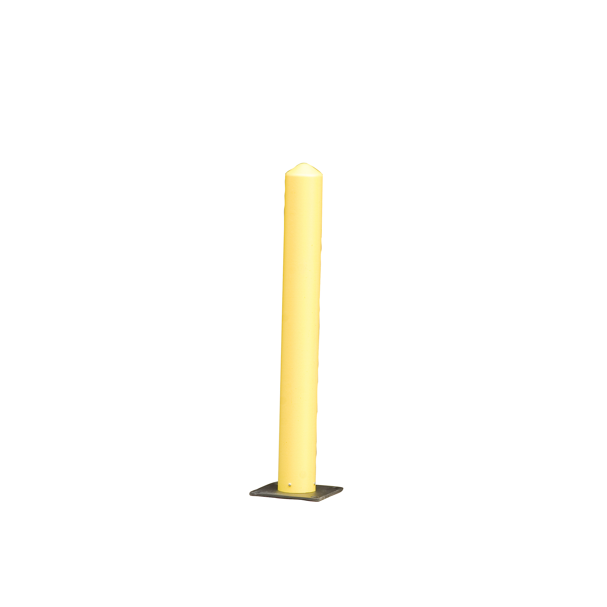 Eagle Plastic Bollard Post — 7in. x 42in., Yellow, Model# 1733