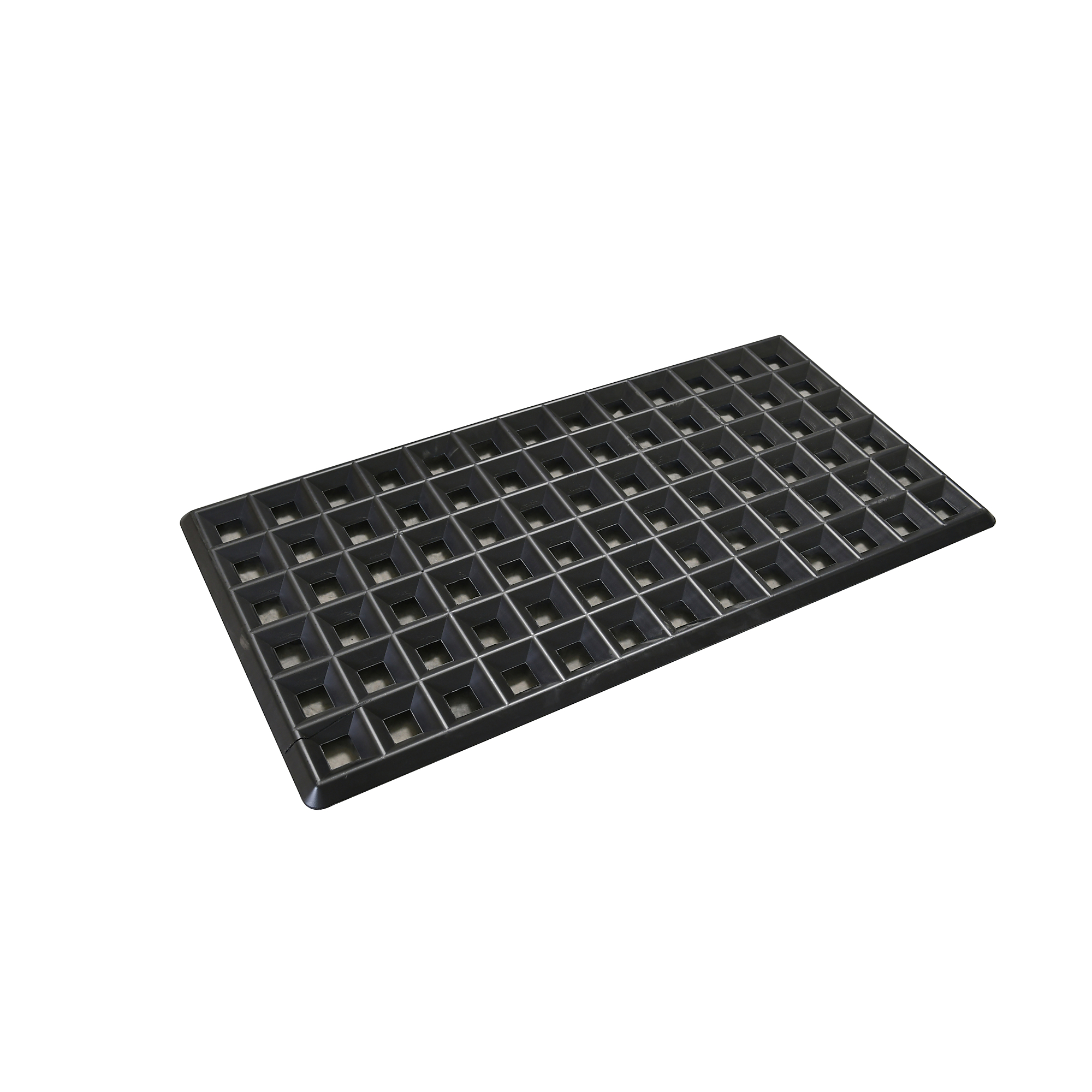 Eagle Replacement Grating Pallet — 25.25in. x 50.5in., 2-Drum Capacity, Black, Model# 1642IB