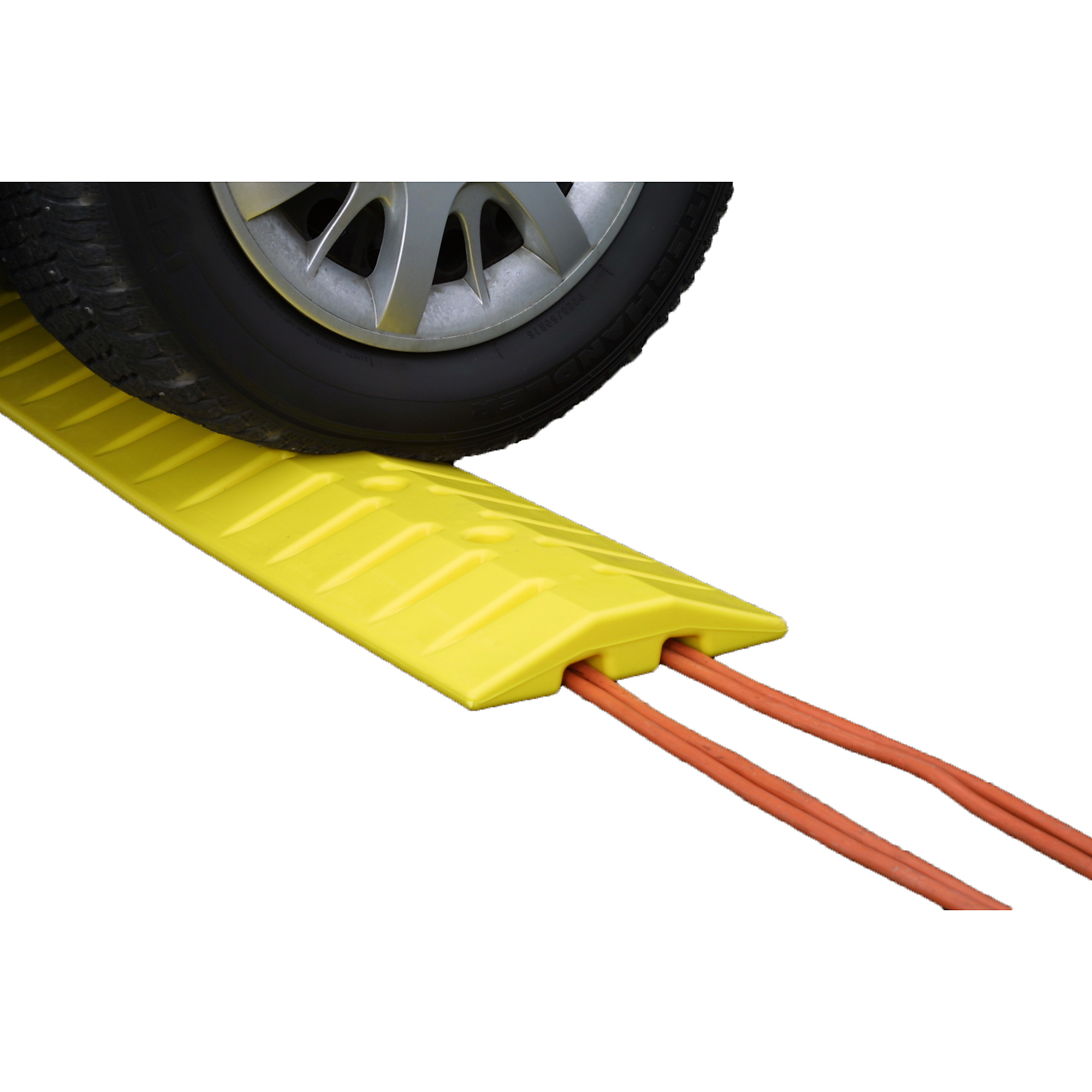 Eagle 2-Channel Speed Bump Cable Protector — 6ft. Length, High-Density Polyethylene, Yellow, Model# 1792