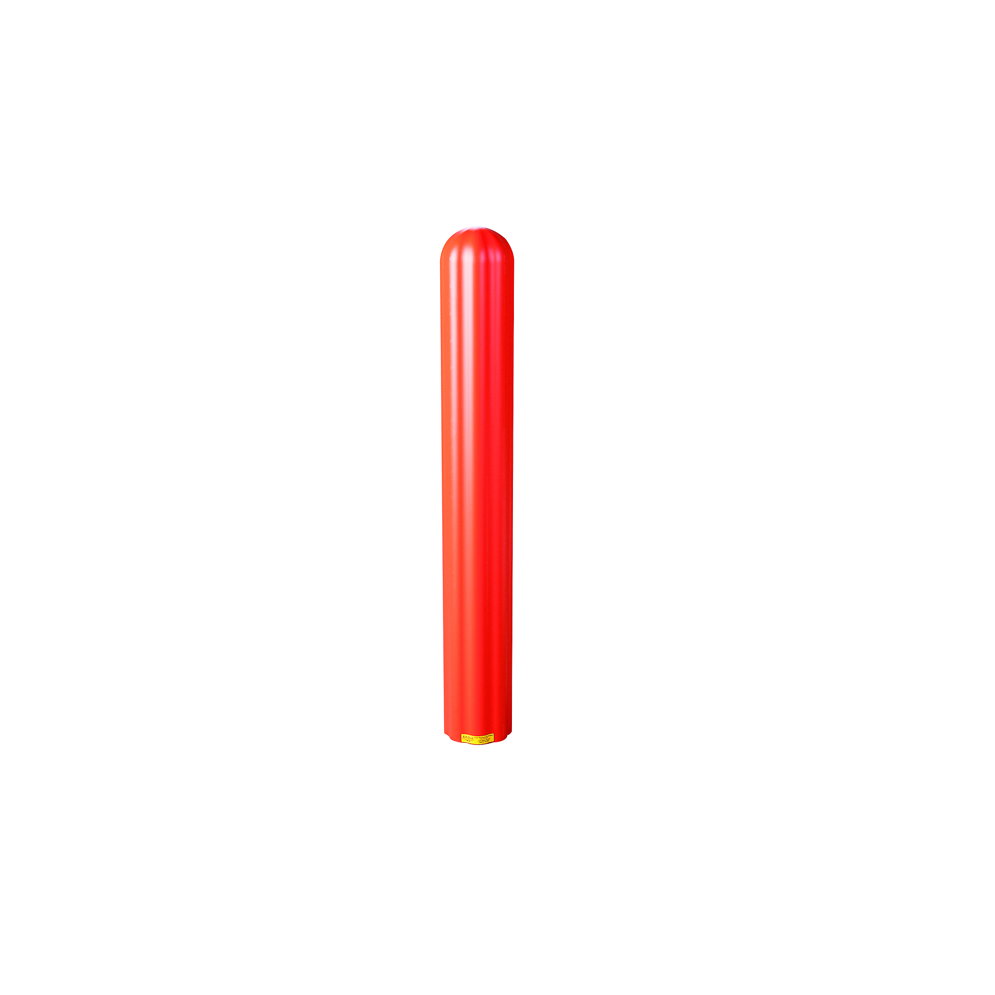 Eagle Fluted Bollard Cover — 6in. x 56in., High-Density Polyethylene, UV Resistant, Orange, Model# 1730OR