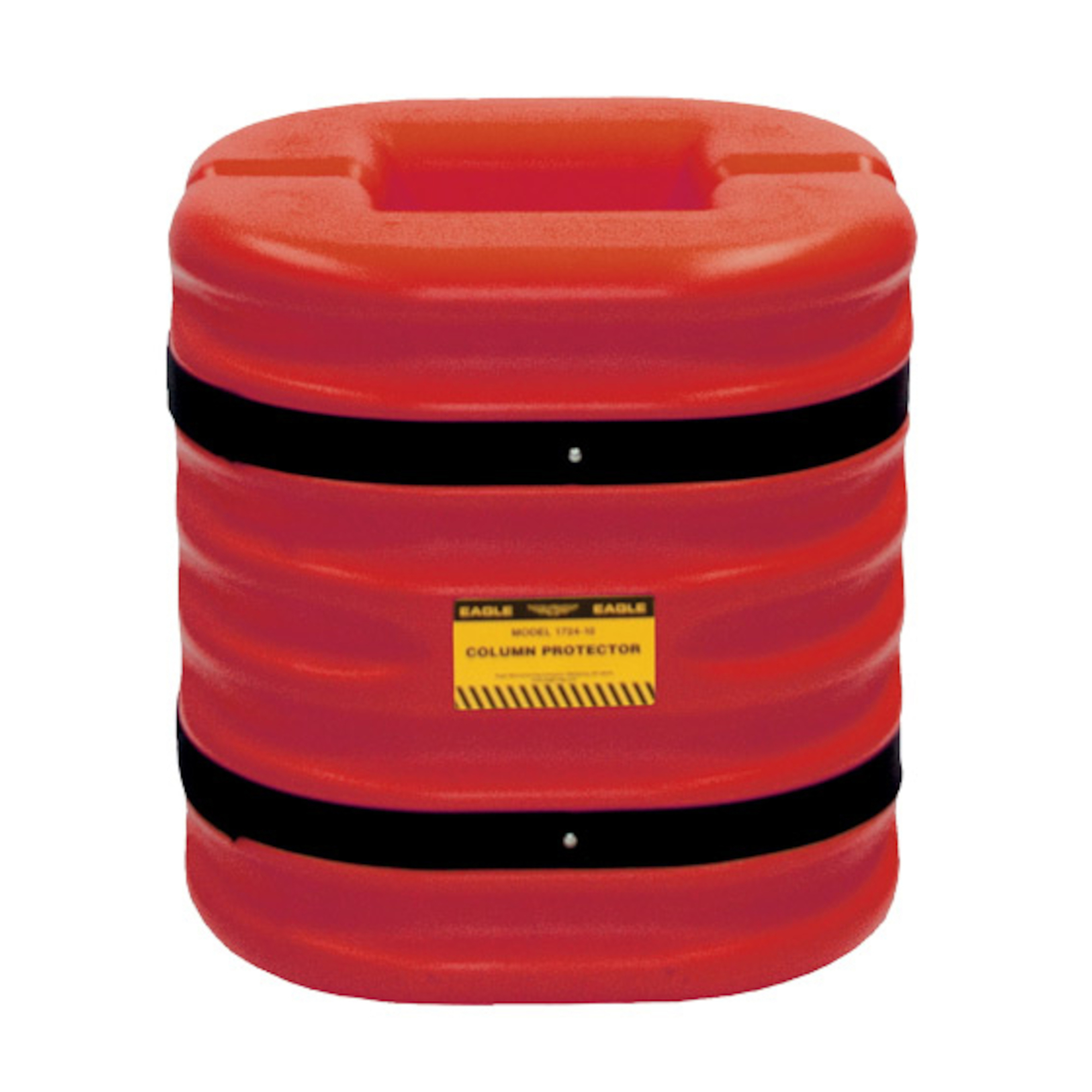 Eagle Mini Column Protector — Fits 8in. Square Column, High-Density Polyethylene, Red, Model# 17248RED