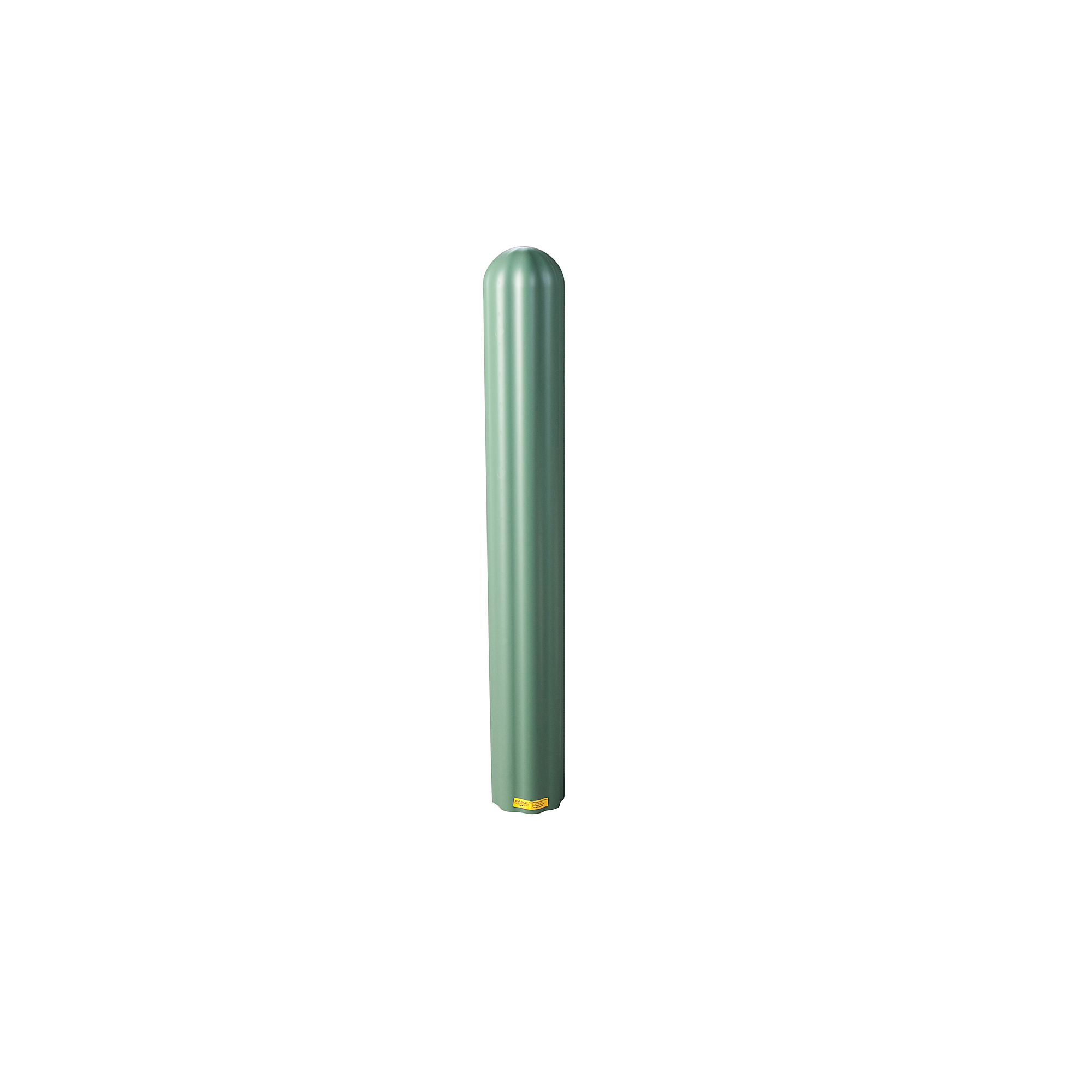 Eagle Fluted Bollard Cover — 4in. x 56in., High-Density Polyethylene, Green, Model# 1732GN