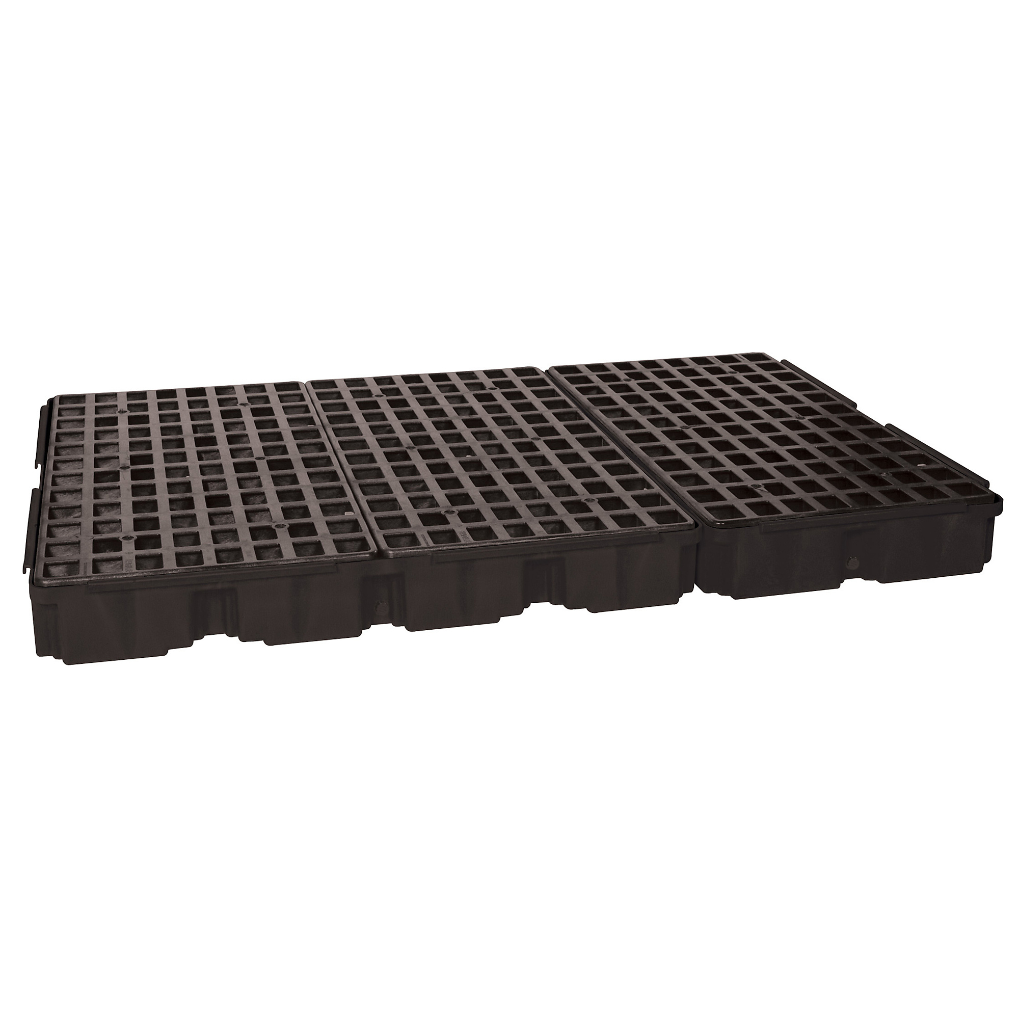 Eagle Modular Spill Containment Platform — 88-Gallon Sump Capacity, 6-Drum, With Drain, Black, Model# 1686BD