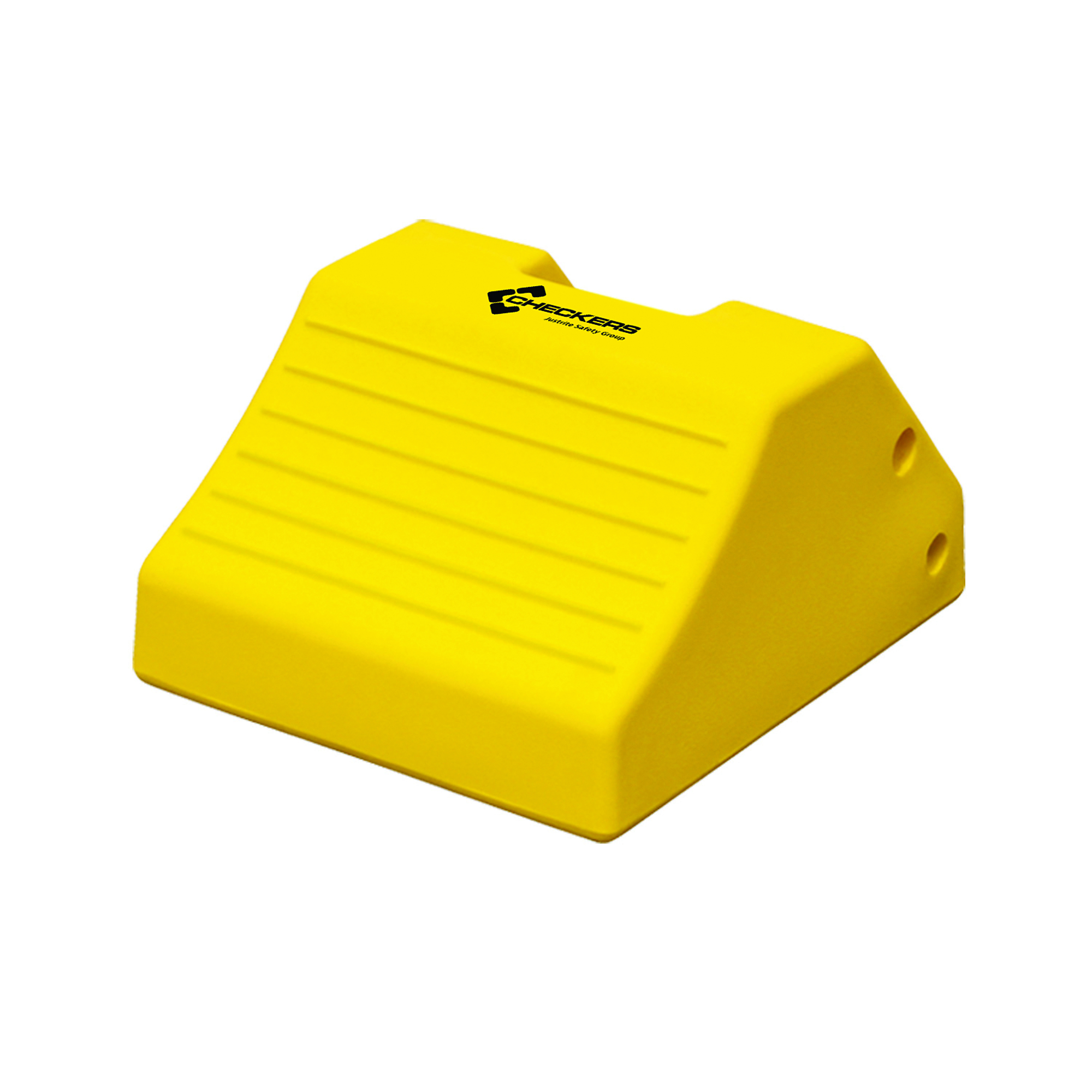 Checkers Heavy-Duty Wheel Chock — 65-105in. Tires, 275 Ton Capacity, Polyurethane, Model# MC3010