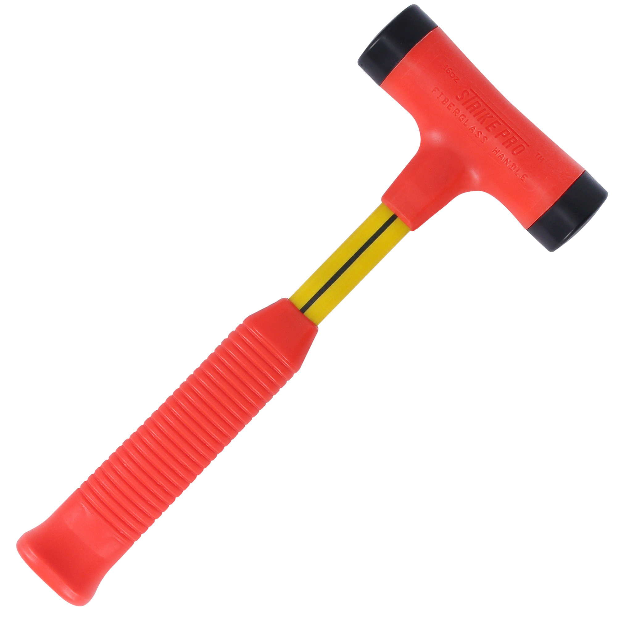 Nupla Strike Pro Power Drive Dead Blow Hammer — 1 Lb., Non-Marring, 12in. Fiberglass Handle, Cush-N-Grip, Model# 75.10-235