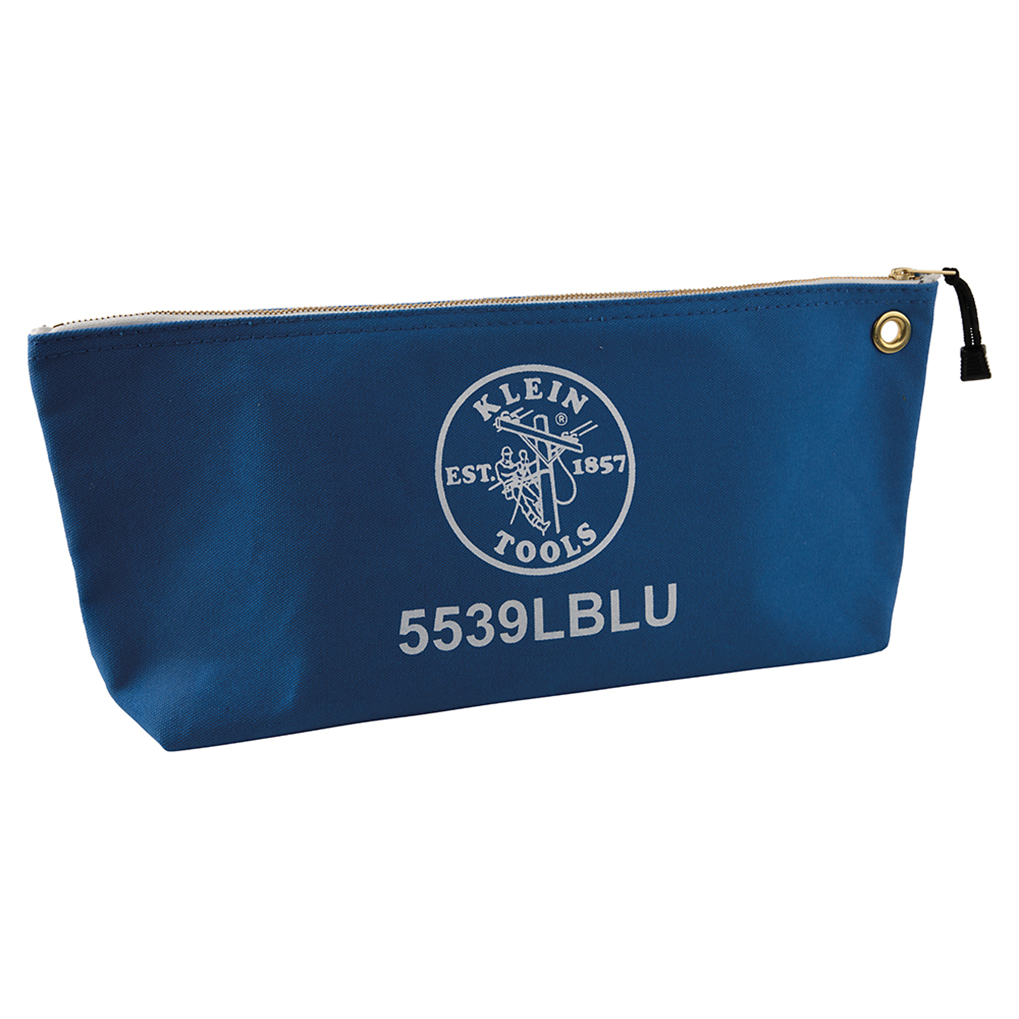 Zipper Bag, Large Canvas Tool Pouch, 18-Inch, Blue, Model# 5539LBLU