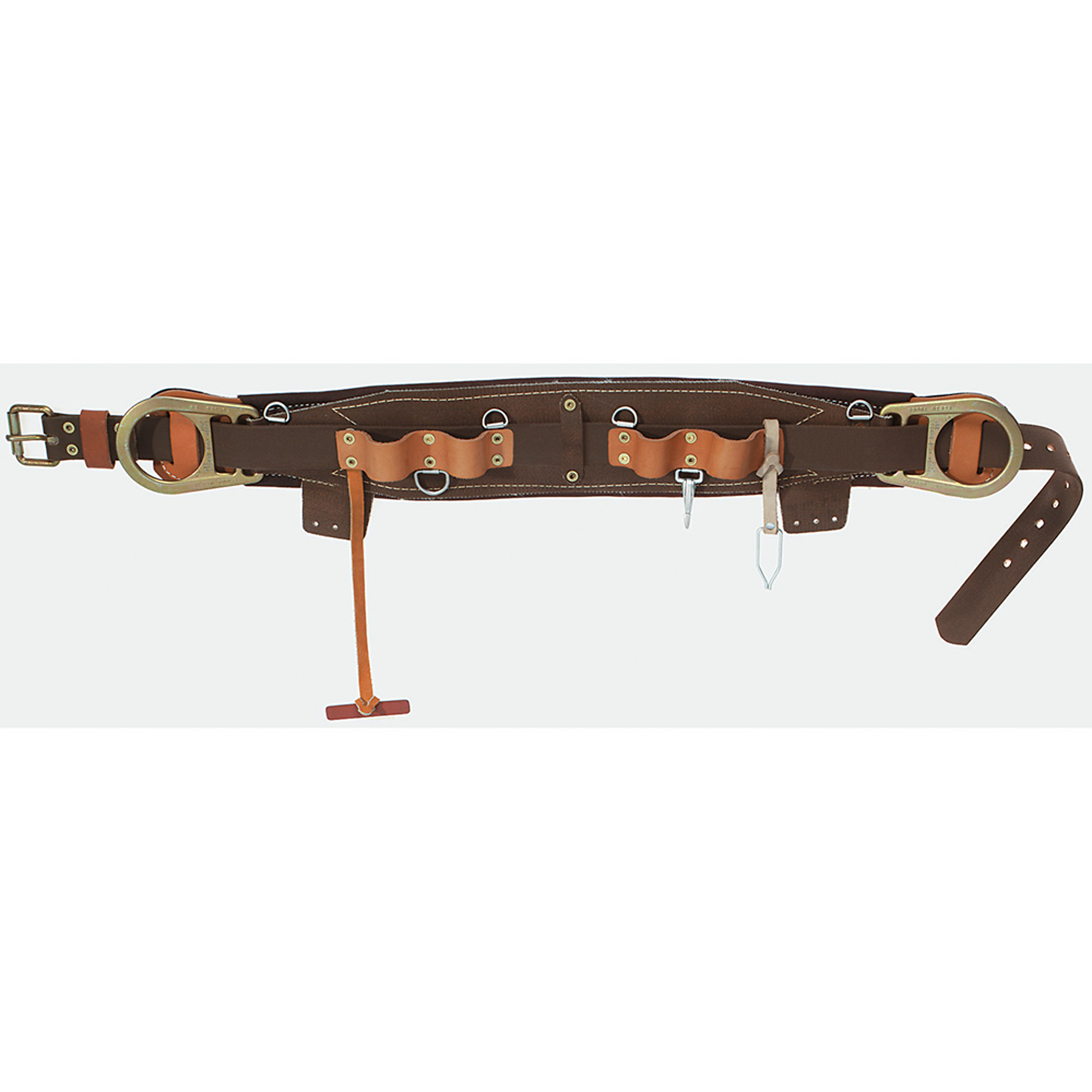 Klein Tools Semi-Floating Body Belt — 20in., Leather Cushion, 4.75in. Width, Model# 5266N-20D