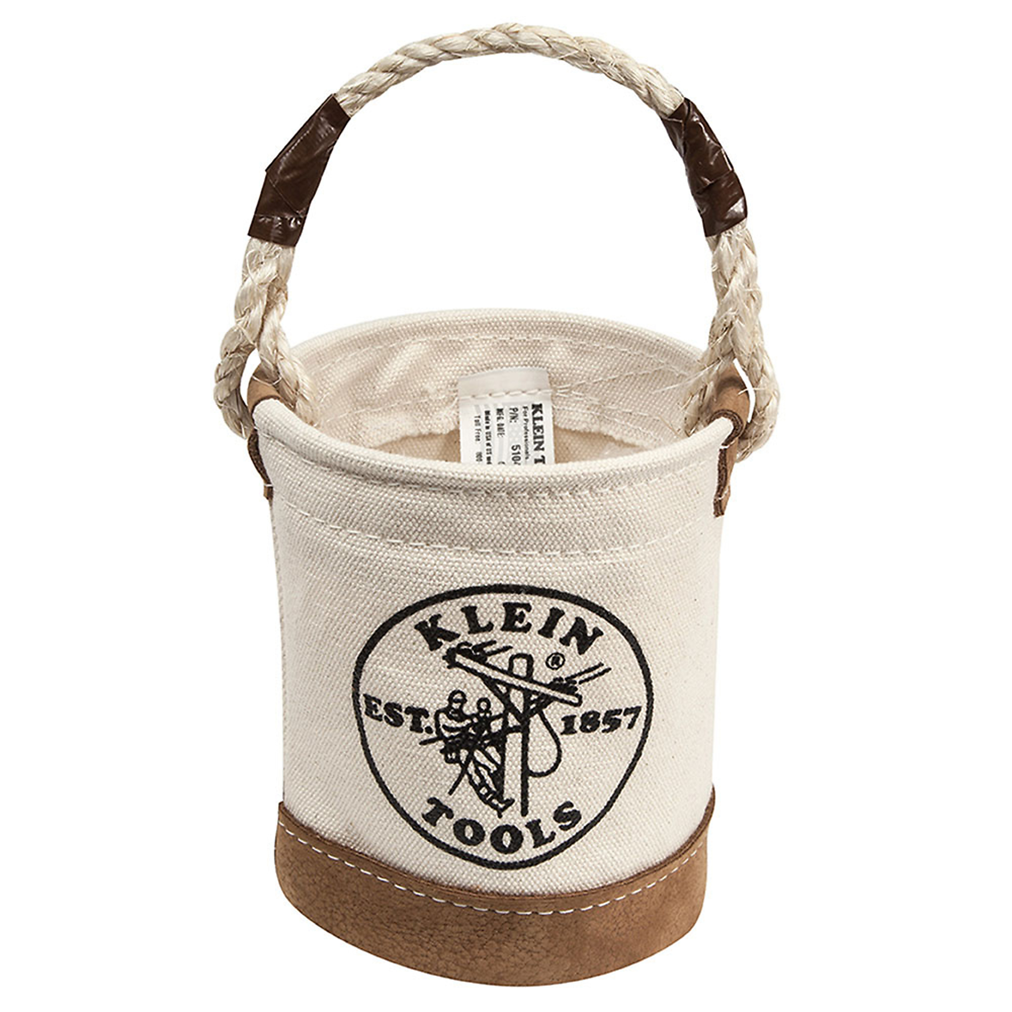 Mini Tool Bucket, Leather-Bottom, Model# 5104MINI