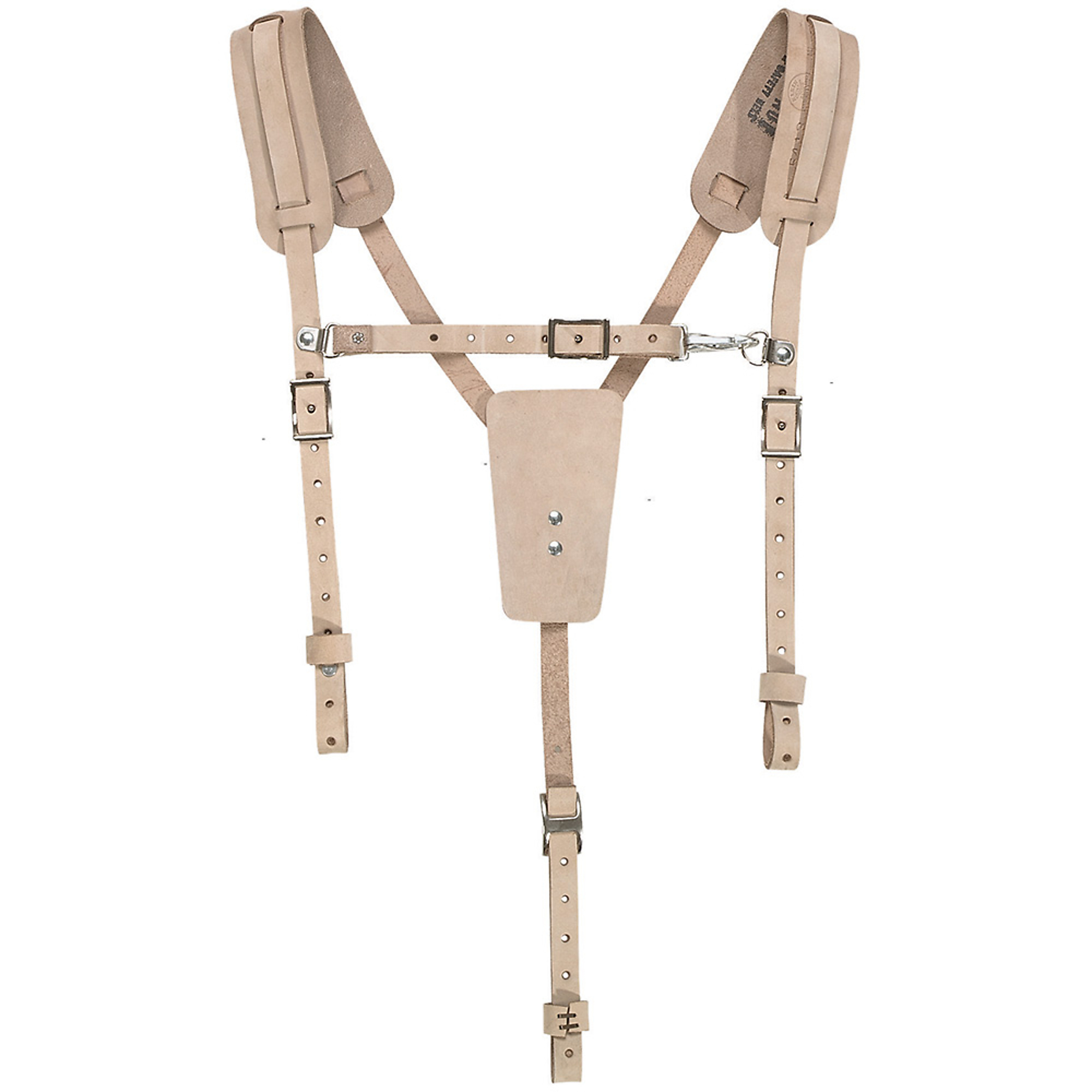 Soft Leather Work Belt Suspenders, Model# 5413