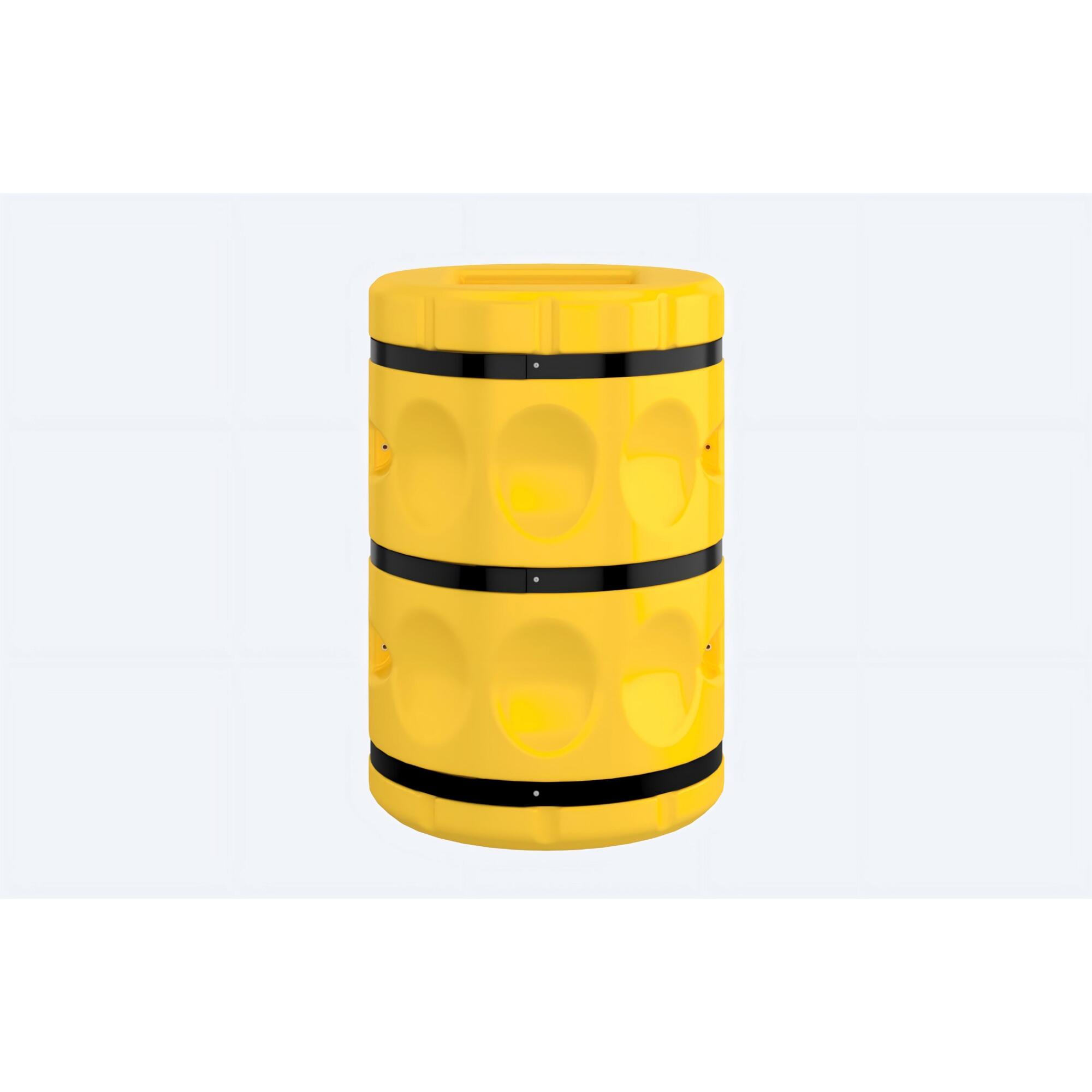 4Dock Column Protector — Fits 12in. Square Columns, Yellow, Model# CP001-DK