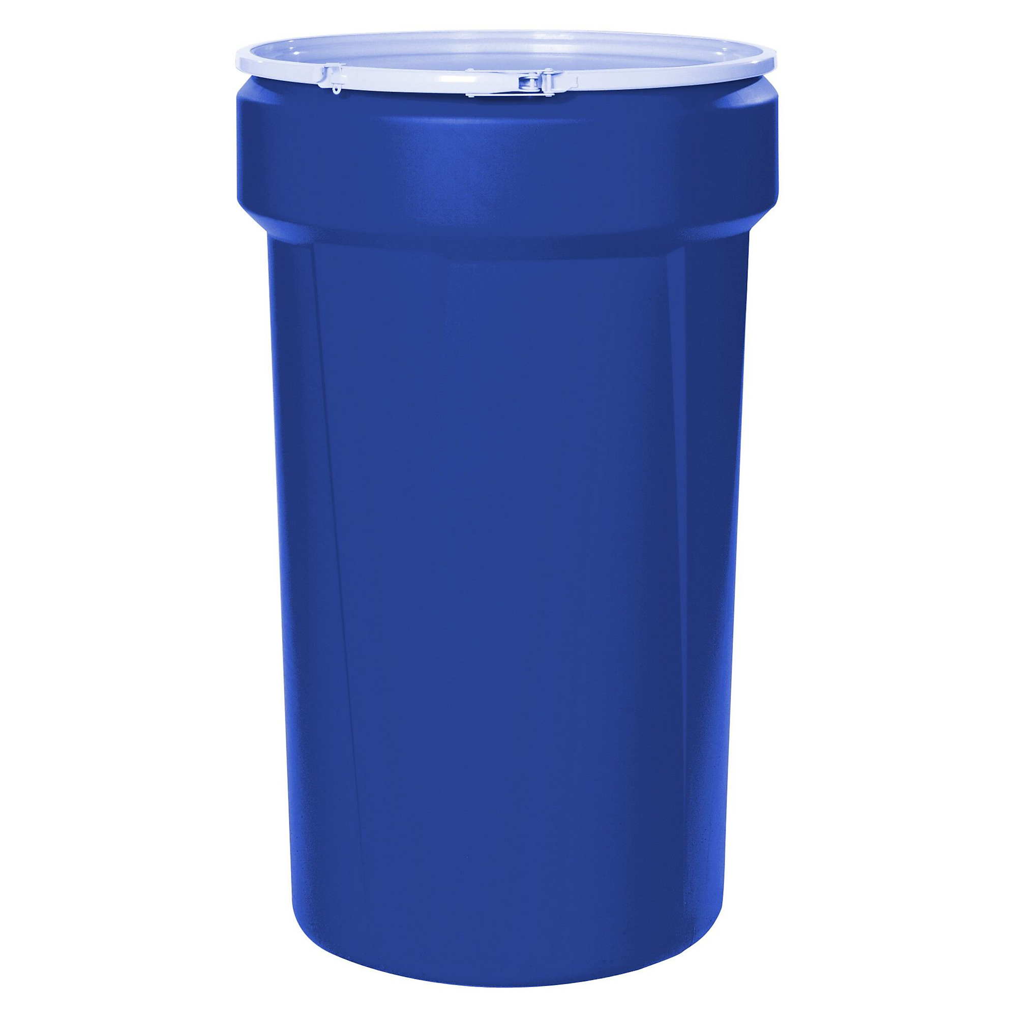 Eagle Open Head Plastic Drum — 55 Gallon, Lever-Lock, HDPE, Blue, Model# 1655B