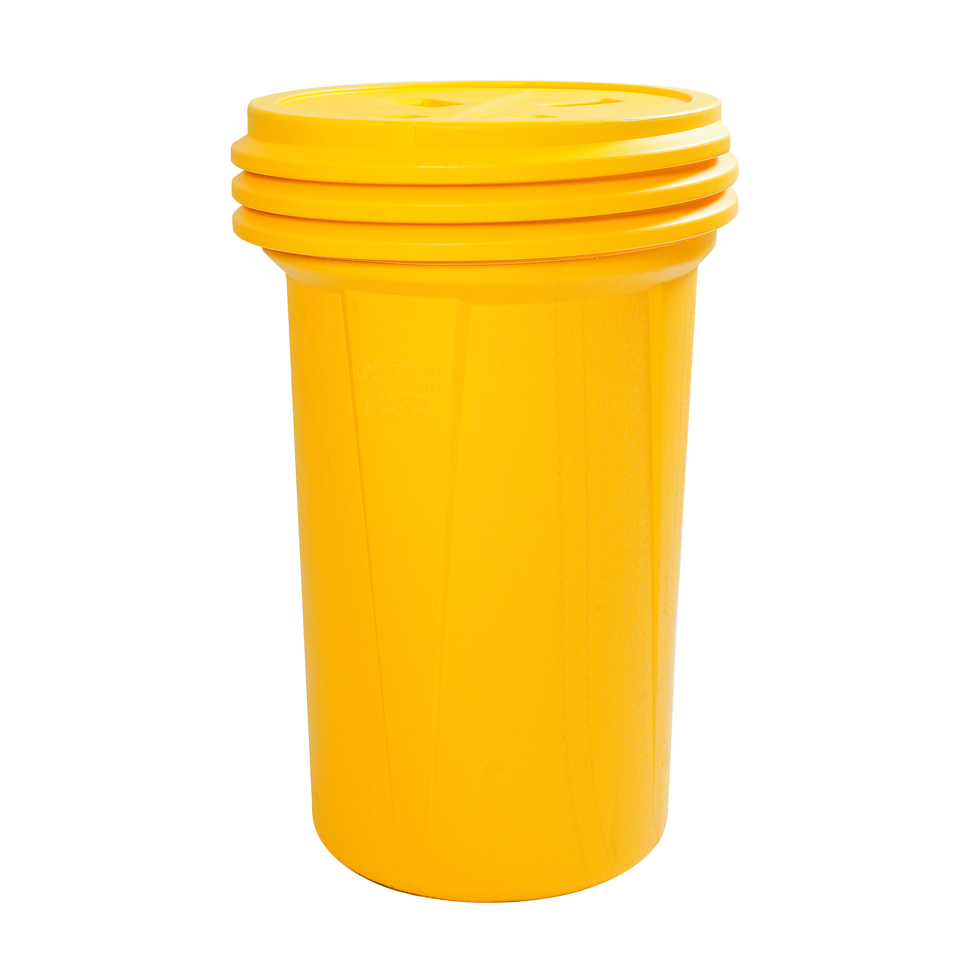 Eagle Lab Pack Plastic Barrel Drum — 55 Gallons, Screw-On Lid, HDPE, Yellow, Model# 1657