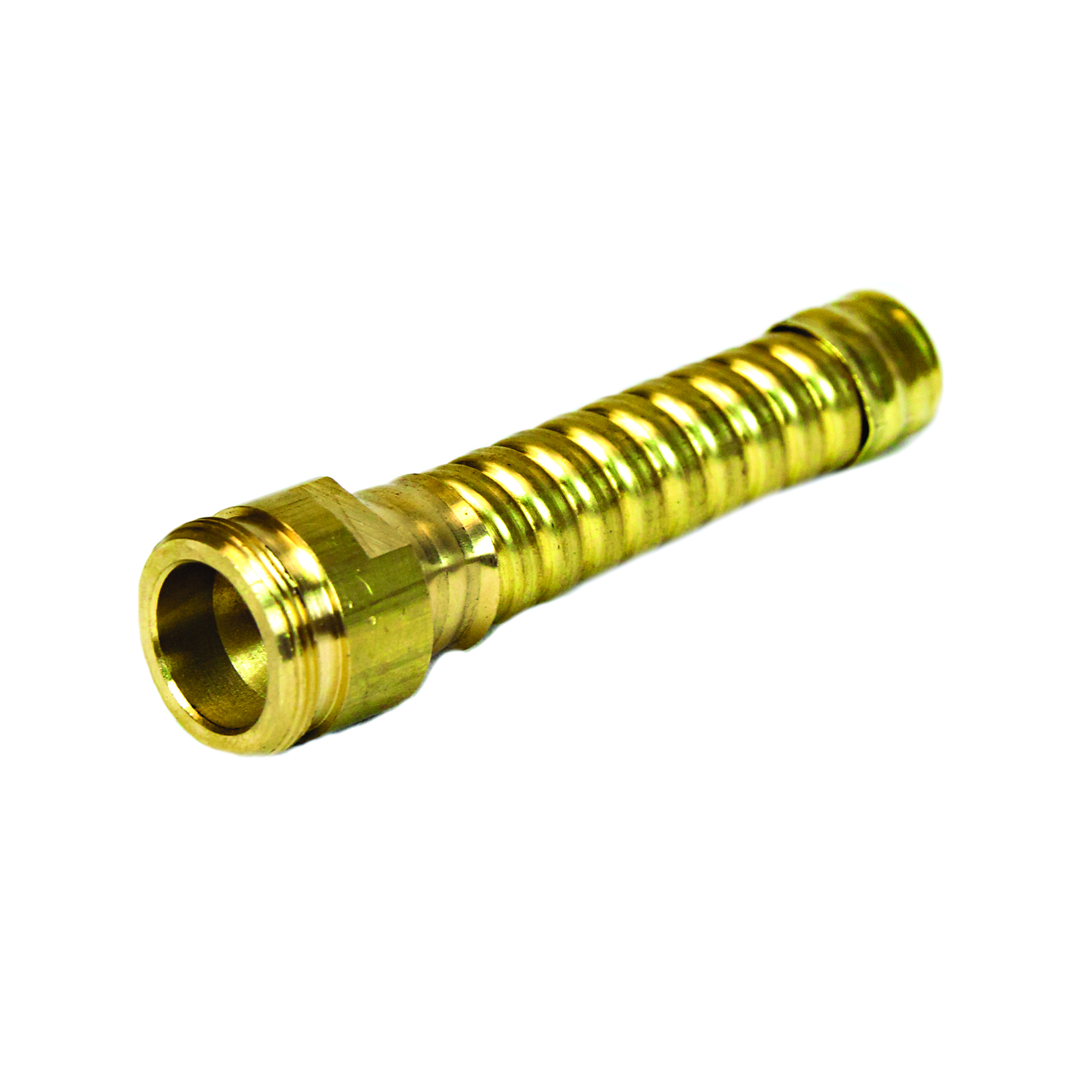 Justrite Flexible Hose Extension for Drum Faucet — 3.25in. Length, Brass, Model# 08932