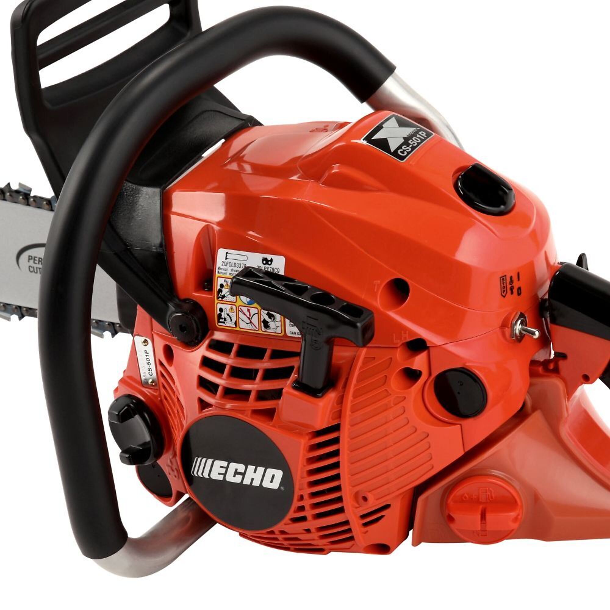 ECHO X Series, Gas-Powered Rear Handle Chainsaw With Front Handle, Bar Length 20 in., Engine Displacement 50.2 cc, Model# CS-501P-20