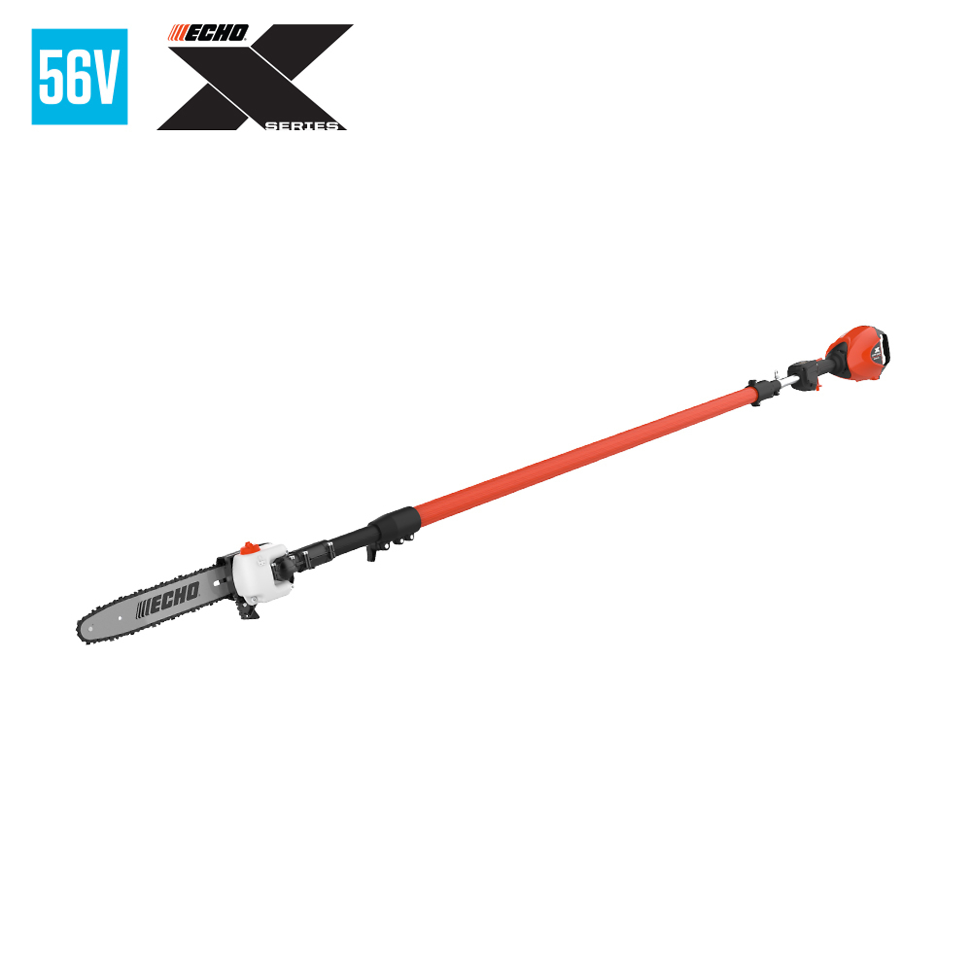 ECHO X Series, 56V Battery System, Battery-Powered Telescoping Shaft Power Pruner® Pole Saw, Bar Length 10 in, Up to 16' Reach, Volts 56, Tool Only, Model# DPPT-2600HBT