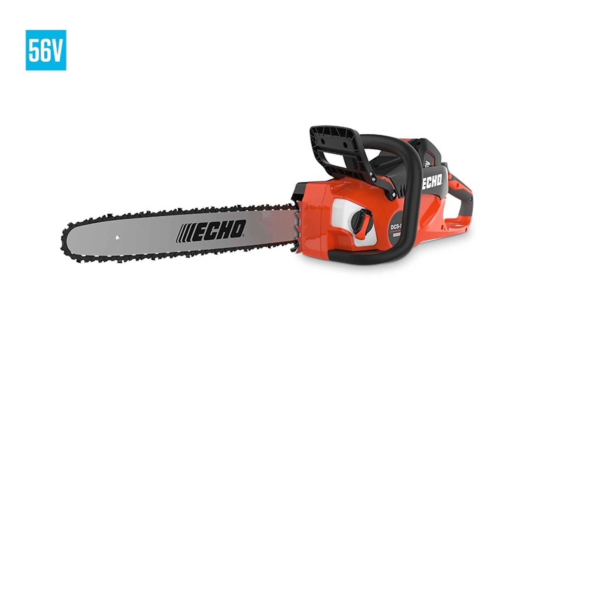 ECHO 56V Battery System, Battery-Powered Rear Handle Chainsaw, Bar Length 18 in, Tool Only, Model# DCS-5000-18BT