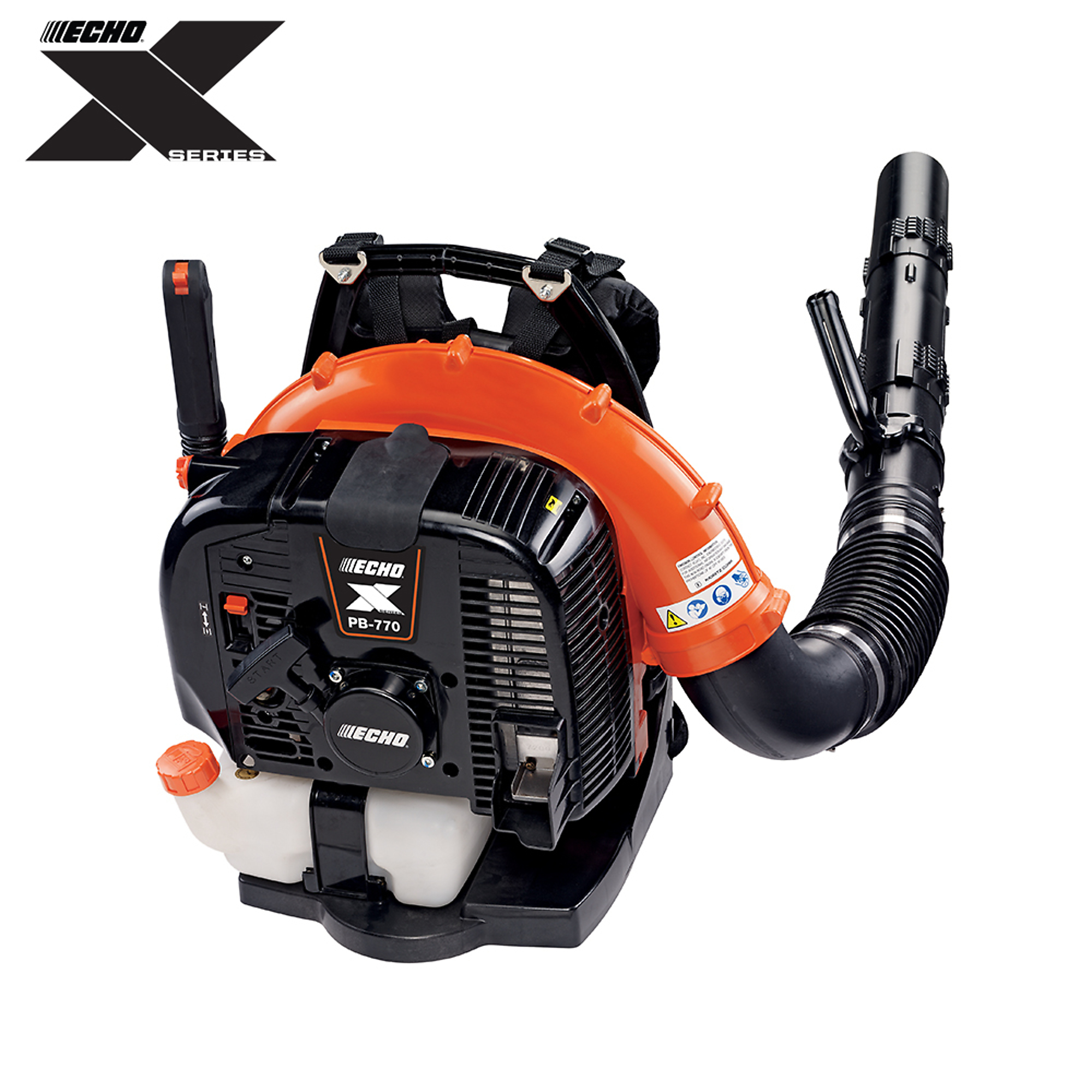 ECHO X Series, Gas-Powered Backpack Blower With Hip-Throttle, 756CFM 234MPH 33N, Engine Displacement 63.3 cc, Model# PB-770H