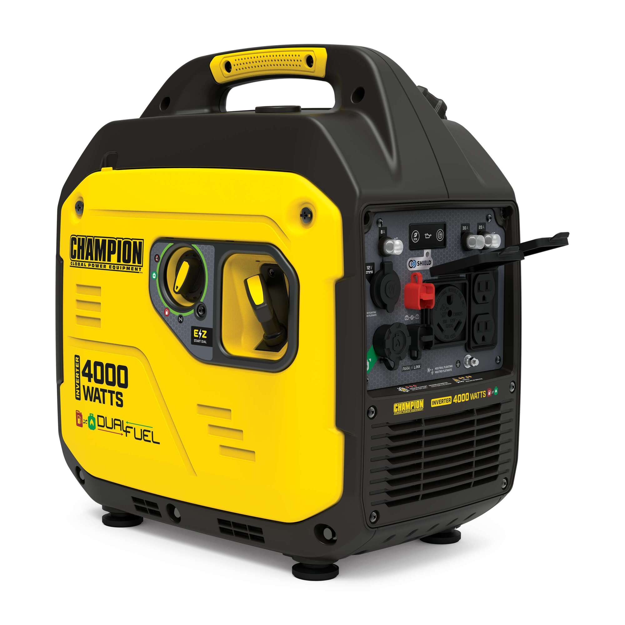 Champion Power Equipment 4000-Watt Dual Fuel RV Ready Portable Inverter Generator — Quiet Technology, CO Shield, Model# 201050