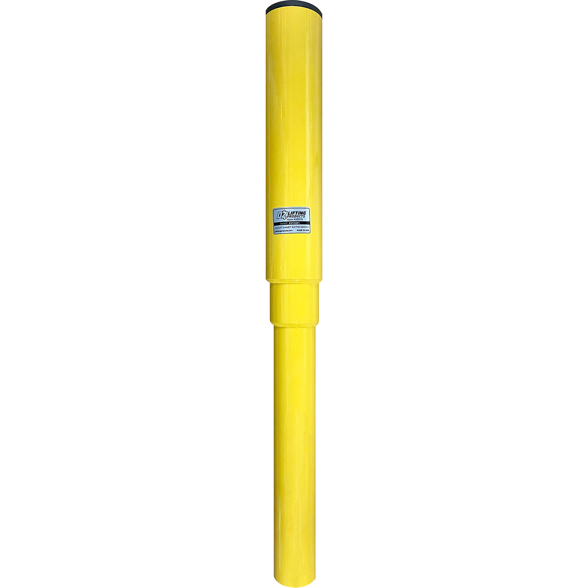 OZ Lifting Products, Mast Extension, for use with OZCF1200DAV and OZ1000DAV Davit Cranes, Model # OZEXT2