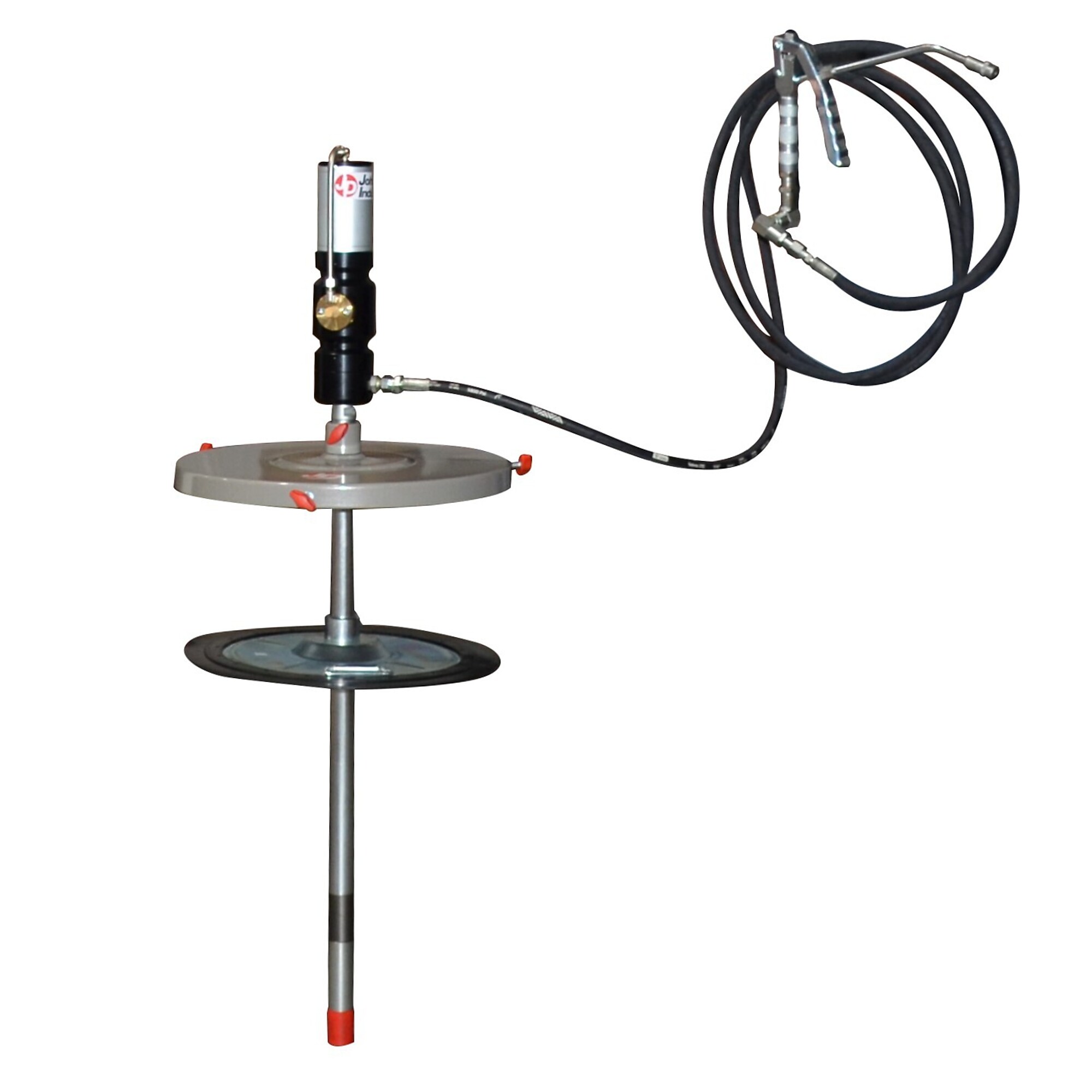 JohnDow Industries Air-Operated Grease System — 120-Lb. Capacity, 60:1 High-Pressure Pump, Caster Base, Model# JDL-16C