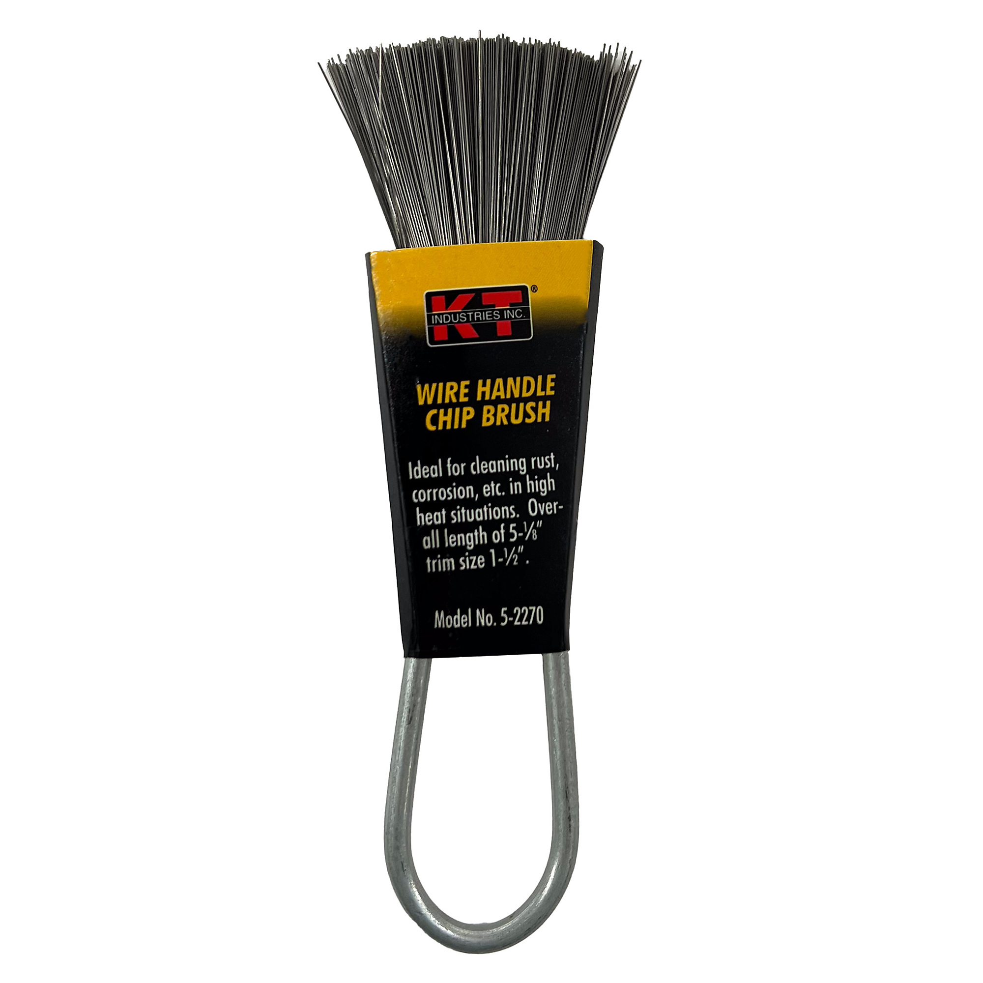 K-T Industries Wire Handle Chip Brush — 5.5in. Length, 1.5in. Trim, Model# 5-2270